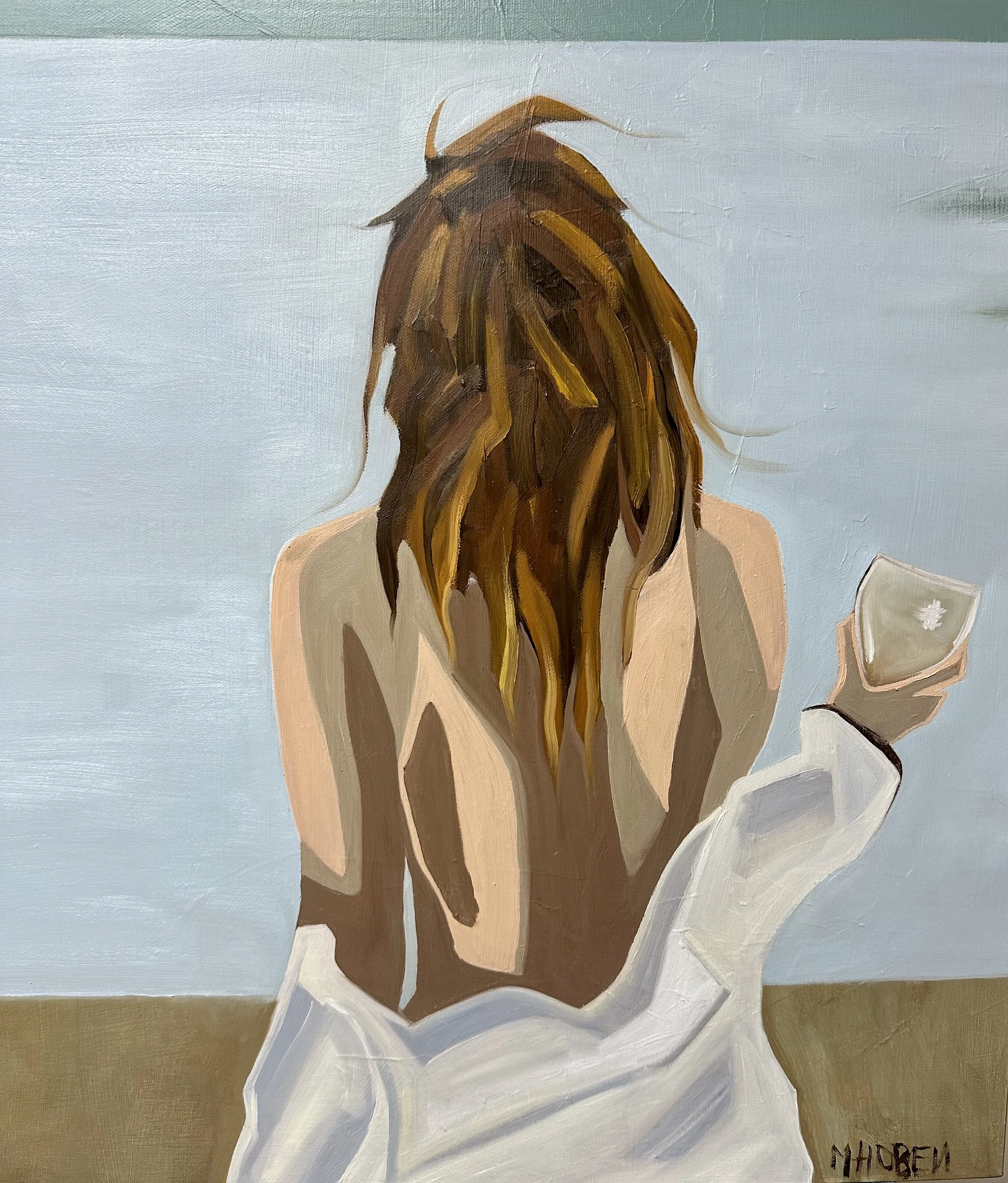 Being/ Oil/18" x 18" x 1.5/ 2023
Stretched Canvas Available $350
