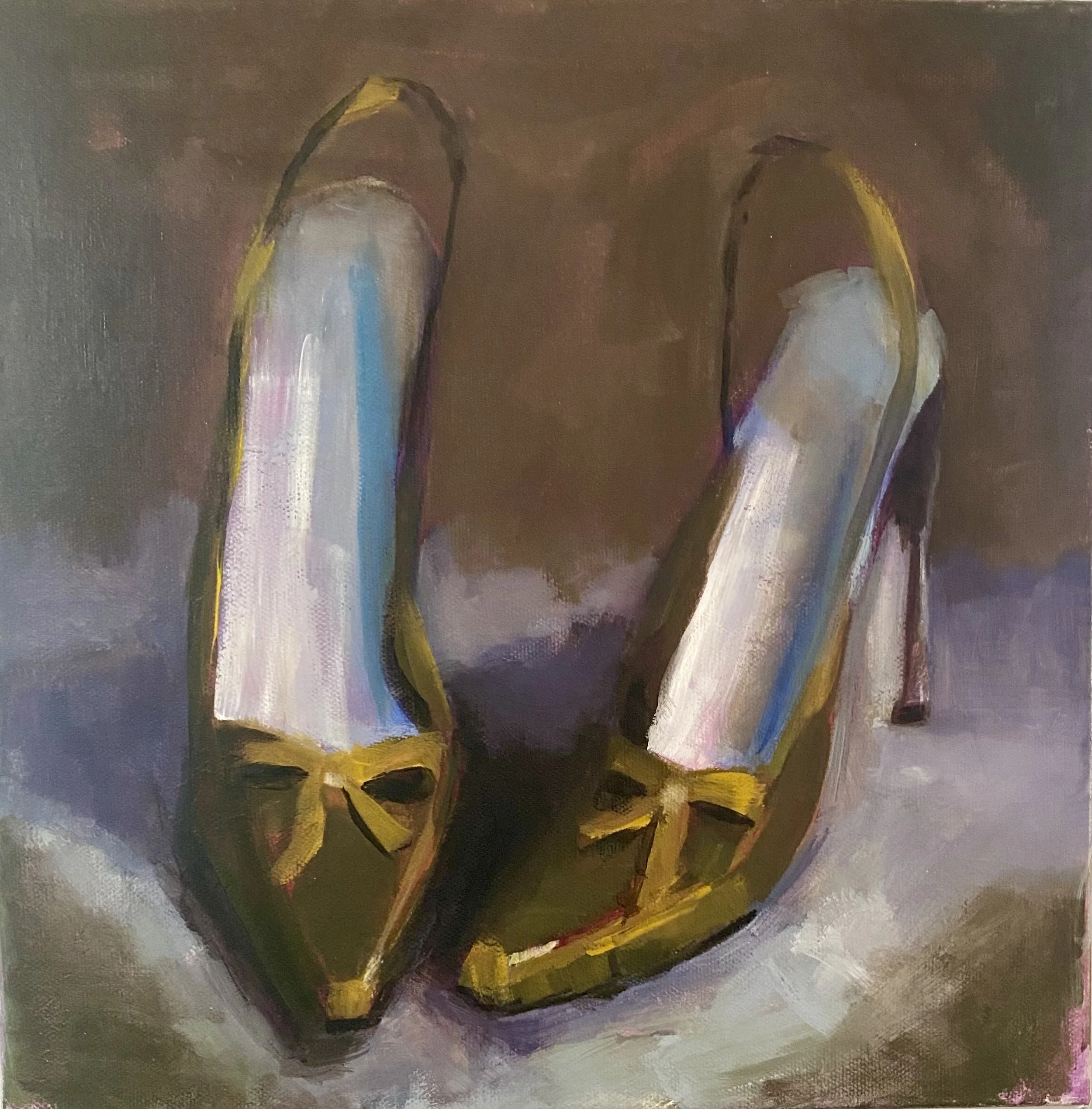 Bow on your Toes/ Acrylic/ 12" x 12" x 1.5"/2018 Stretched Canvas 
Available $650
