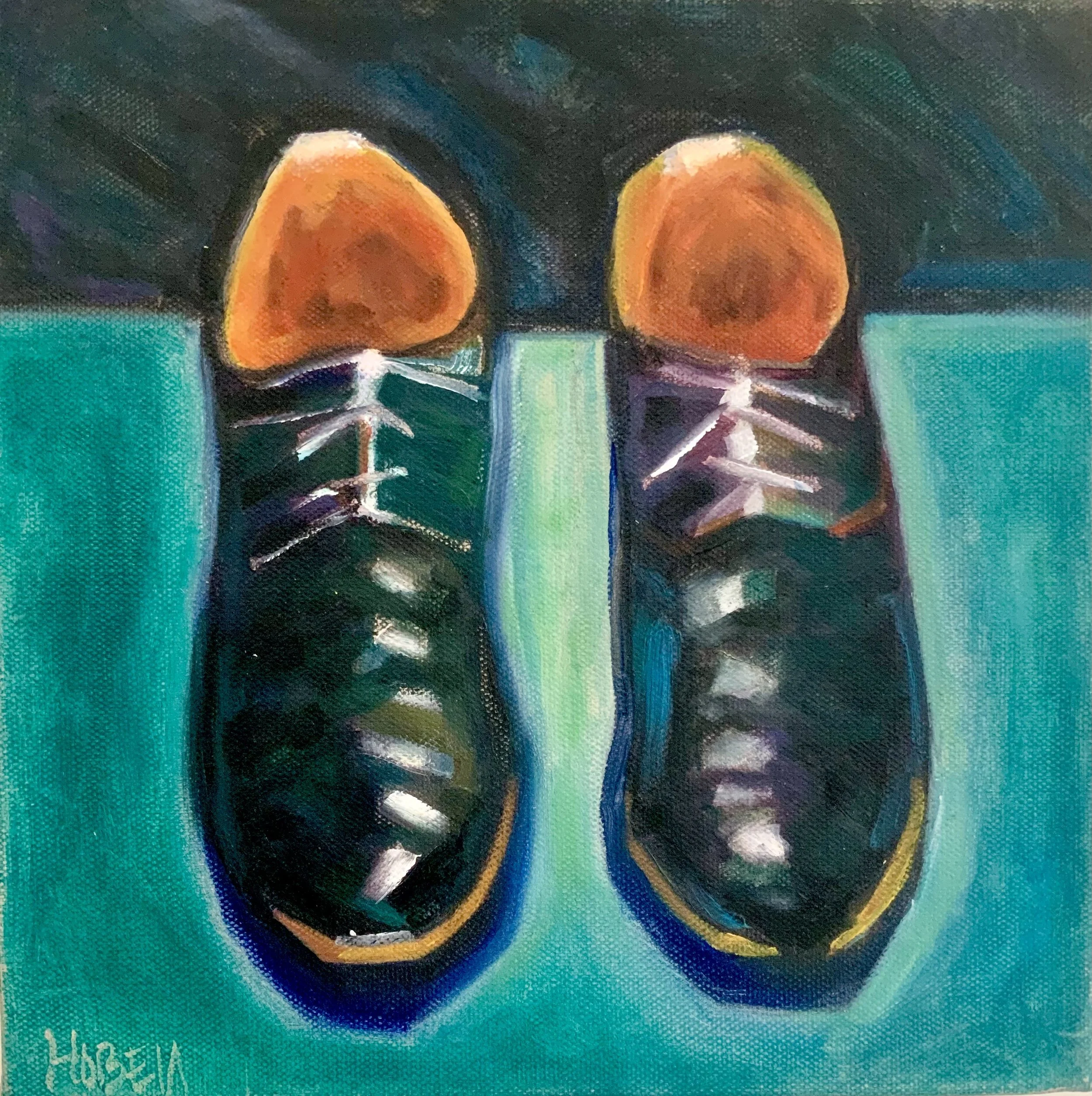 Doctor Martins/ Acrylic/ 12" x 12" x1.5"/2023
Stretched canvas  Available $200