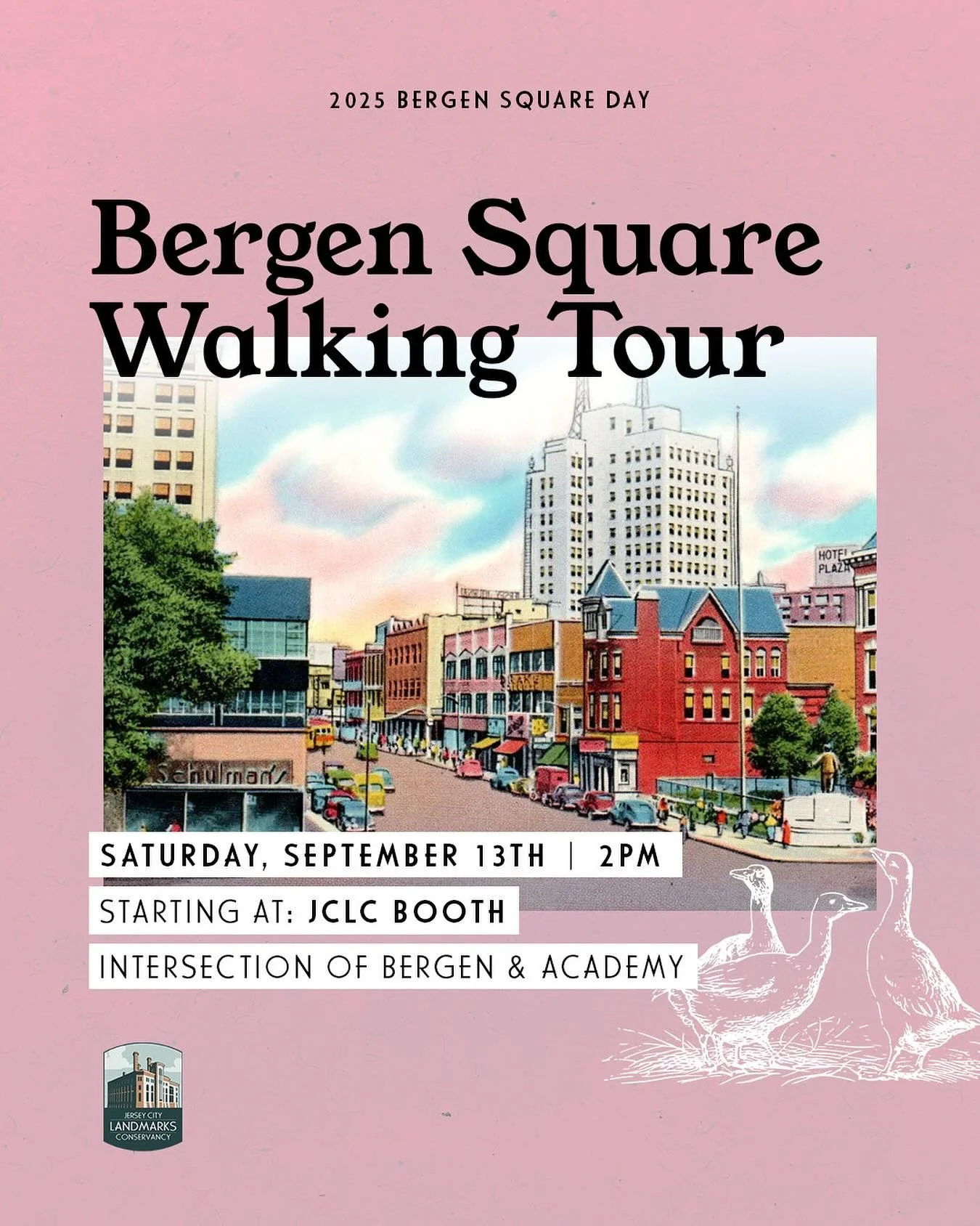 It&rsquo;s Bergen Square Day!! 🏛️
Celebrate Jersey City history and culture with us at Bergen Square today! We will have a free walking tour of the area starting at 2PM 🚶🏽🚶🏼&zwj;♀️🚶🏿&zwj;♂️ Meet us at our booth at the intersection of Bergen Av