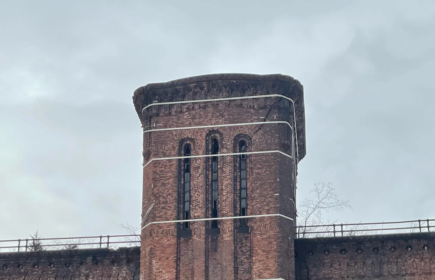 There has been a lot of attention on the condition of the Powerhouse tower over the past day. To put things in perceptive check out our 1st photo from today. Then compare it to the 2nd, 3rd and 4th Google Street View from 2025, 2018 and 2012 when the