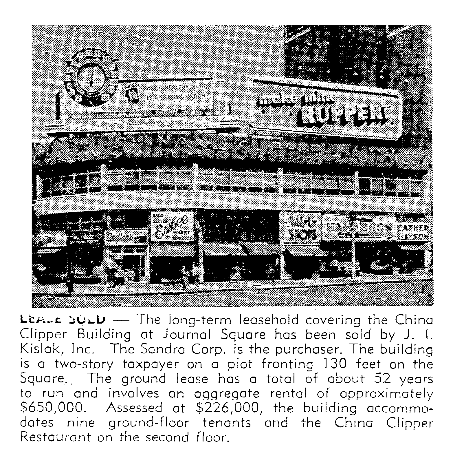 The Jersey Journal, May 1, 1943, p. 13, via Jersey City Landmarks Conservancy.png
