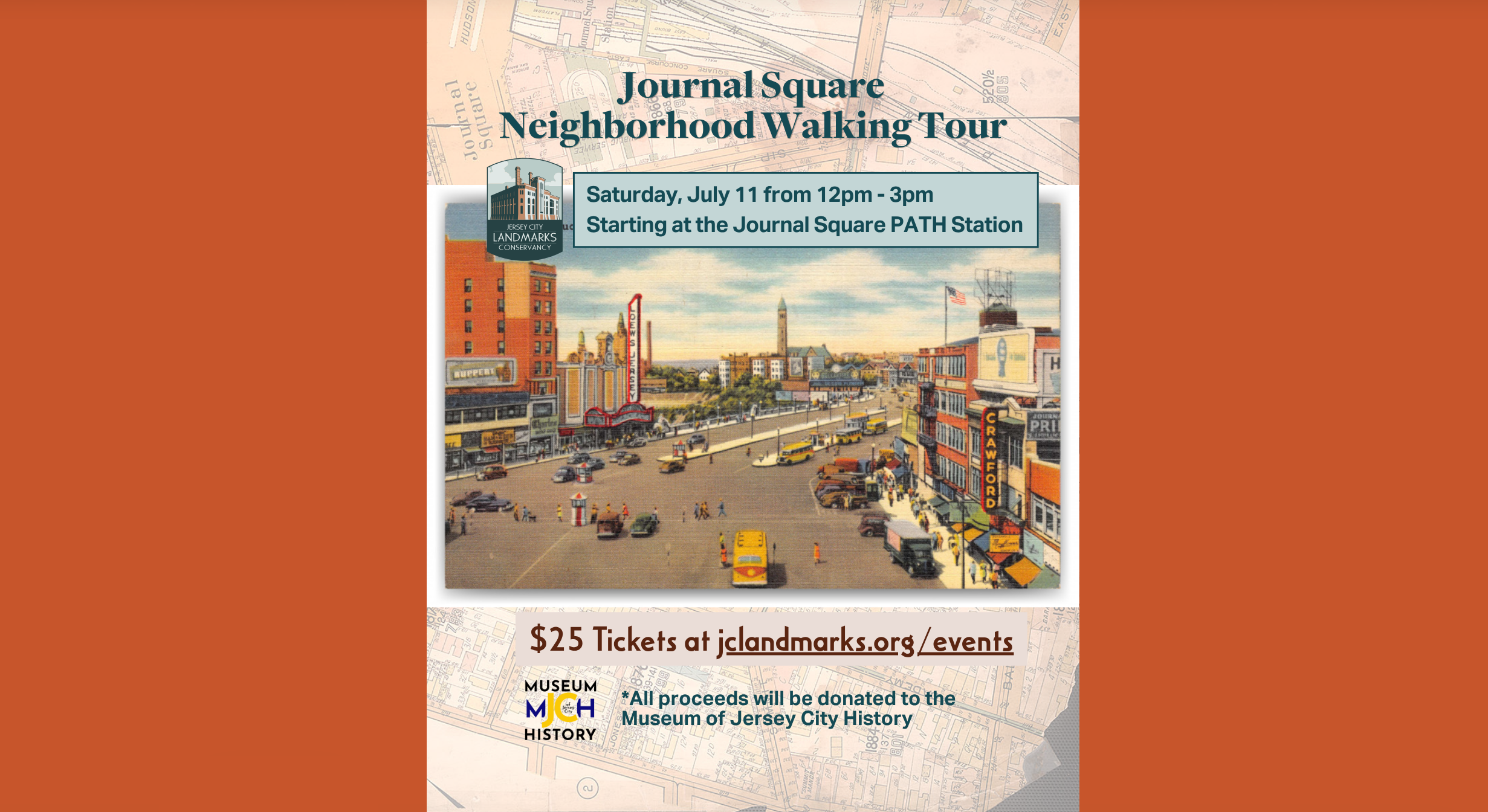 Journal Square Walking Tour Fundraiser for the Museum of Jersey City History