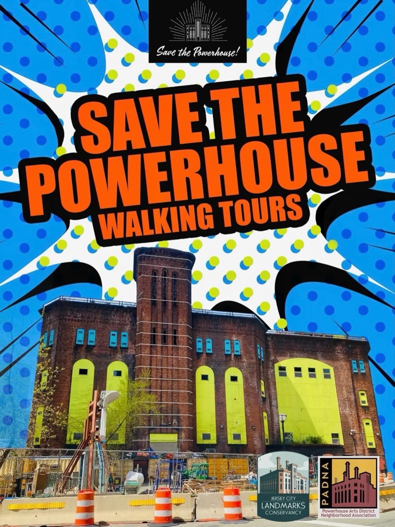 Our next Powerhouse Walking Tours are scheduled for this Saturday October 3 🗓️ Choose from two times: 11am-1pm or 2-4pm. 
We are now offering a special T-shirt pop up along the route to purchase some Save the Powerhouse merch 💥
Visit link in bio or