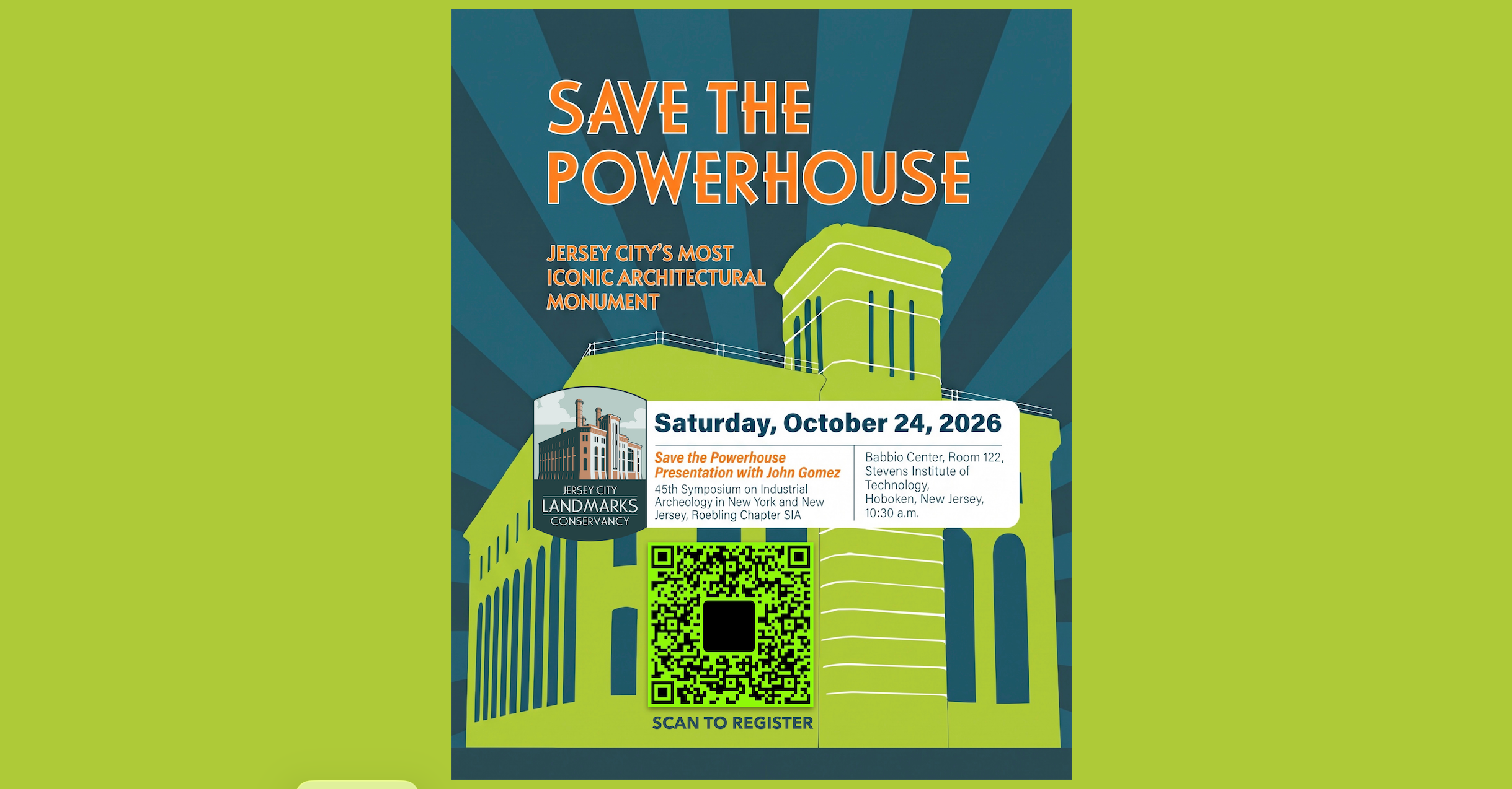 Save the Powerhouse Presentation at Stevens Institute of Technology
