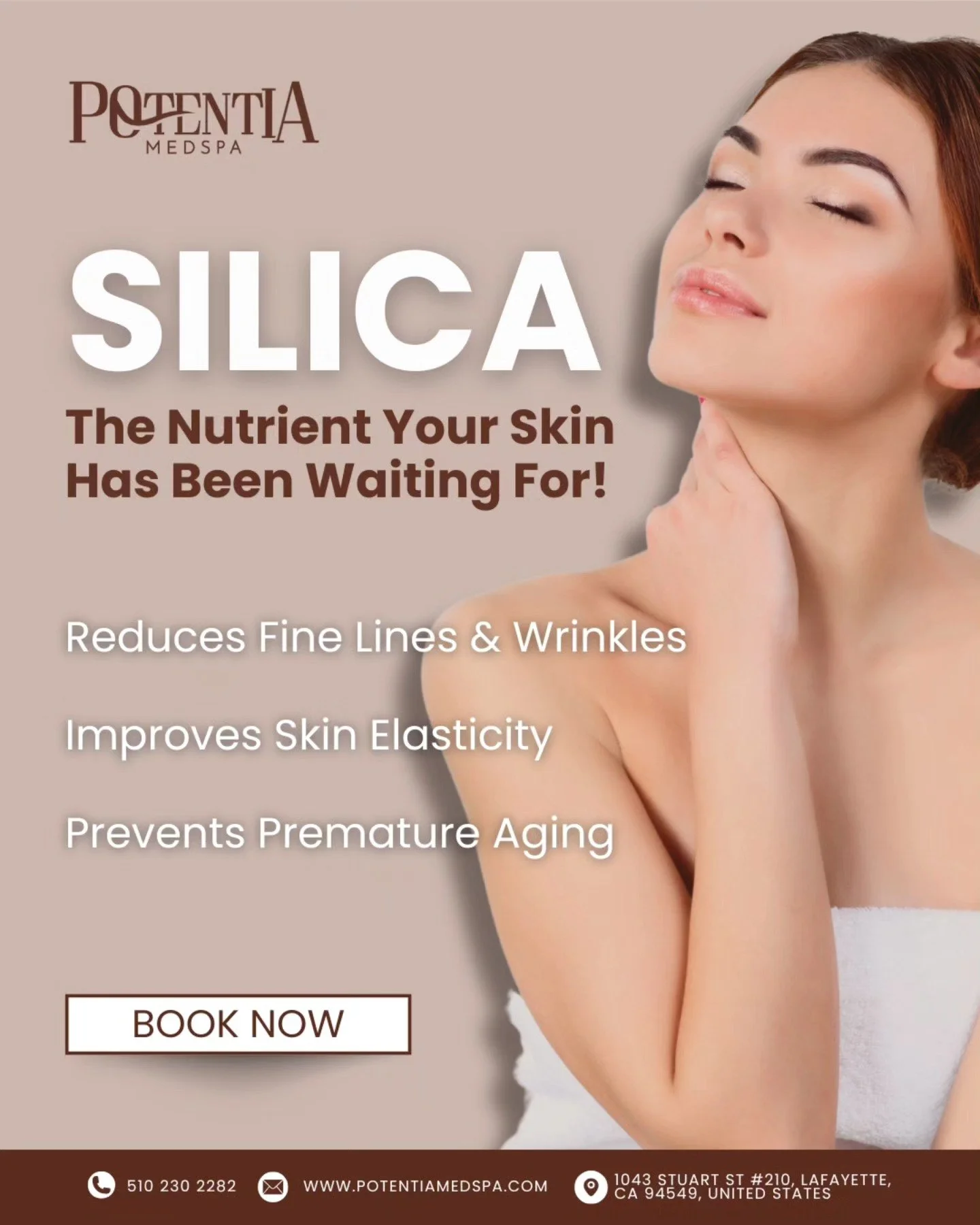 ✨ Silica: The Nutrient Your Skin Has Been Waiting For! ✨

Did you know silica is essential for stronger, healthier, and more youthful-looking skin? 💖

1️⃣ Reduces Fine Lines &amp; Wrinkles &ndash; Supports collagen and elastin for firmer, smoother s