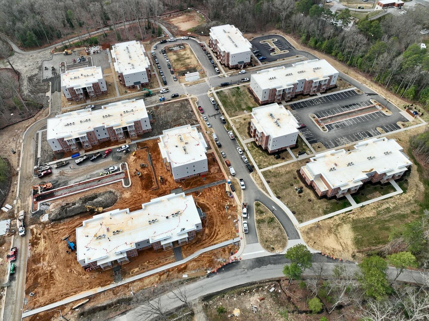 Large Projects - #affordablehousing 

It&rsquo;s time for a Winchester Forest construction update! 🌳🌲

In Phase 1, 3 Buildings have been turned over ahead of schedule with occupancy! The last and final building will be turned over within the next w