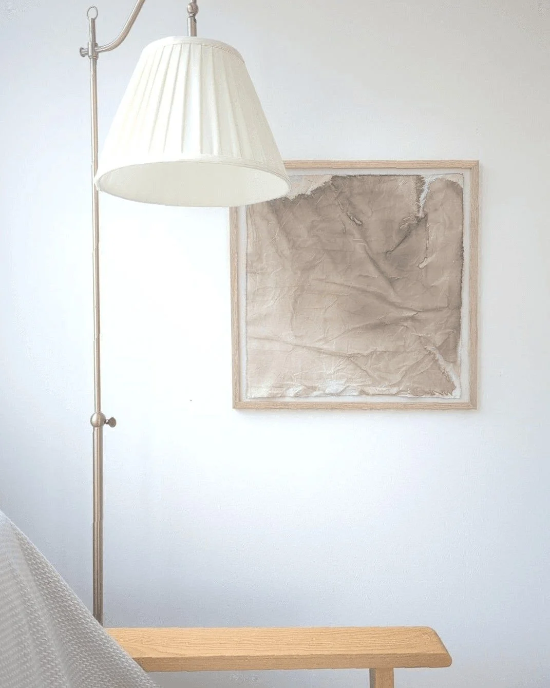 Minimalist composition and tonal, neutral colors. One of the simpler paintings available in my shop at the moment