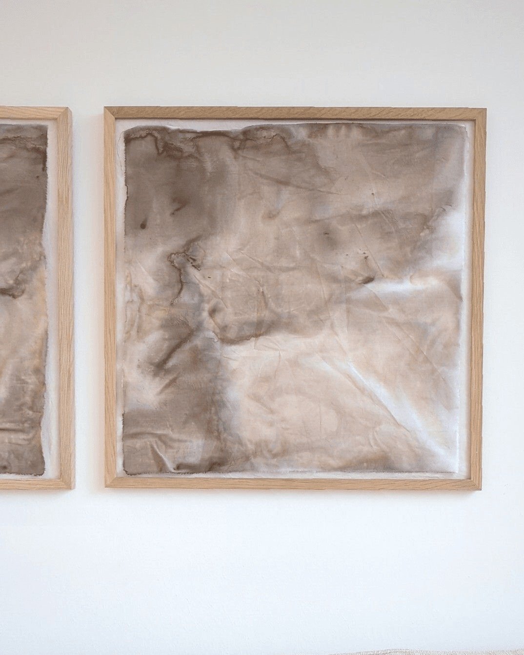&ldquo;COTTON COFFEE NO. 1 DIPTYCH&rdquo; features two brown abstract paintings designed to complement each other effortlessly. White and varying shades of brown create warmth and lots of movement. 

See this diptych and more in my shop at annikaberg