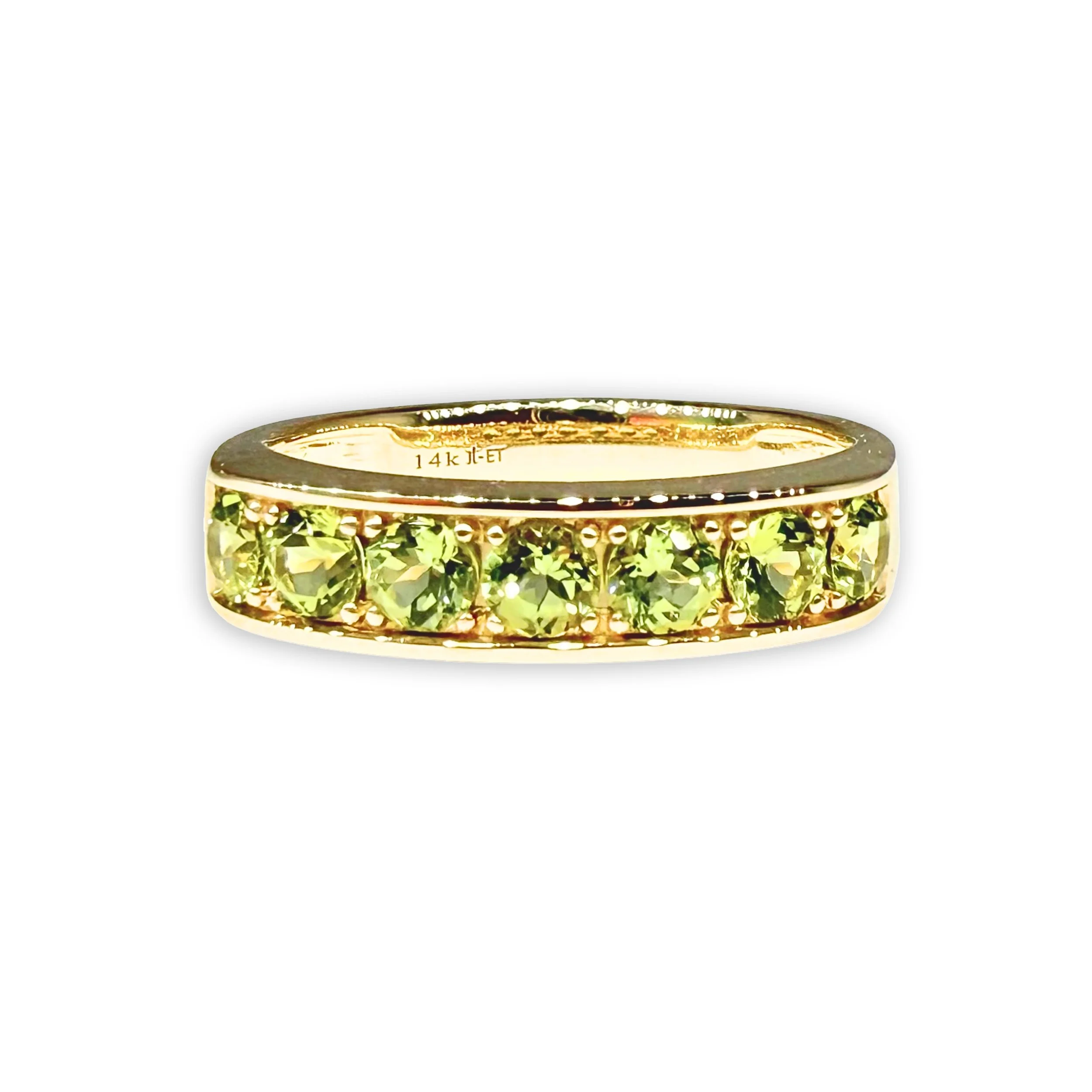 Large Round Stacker with Peridot