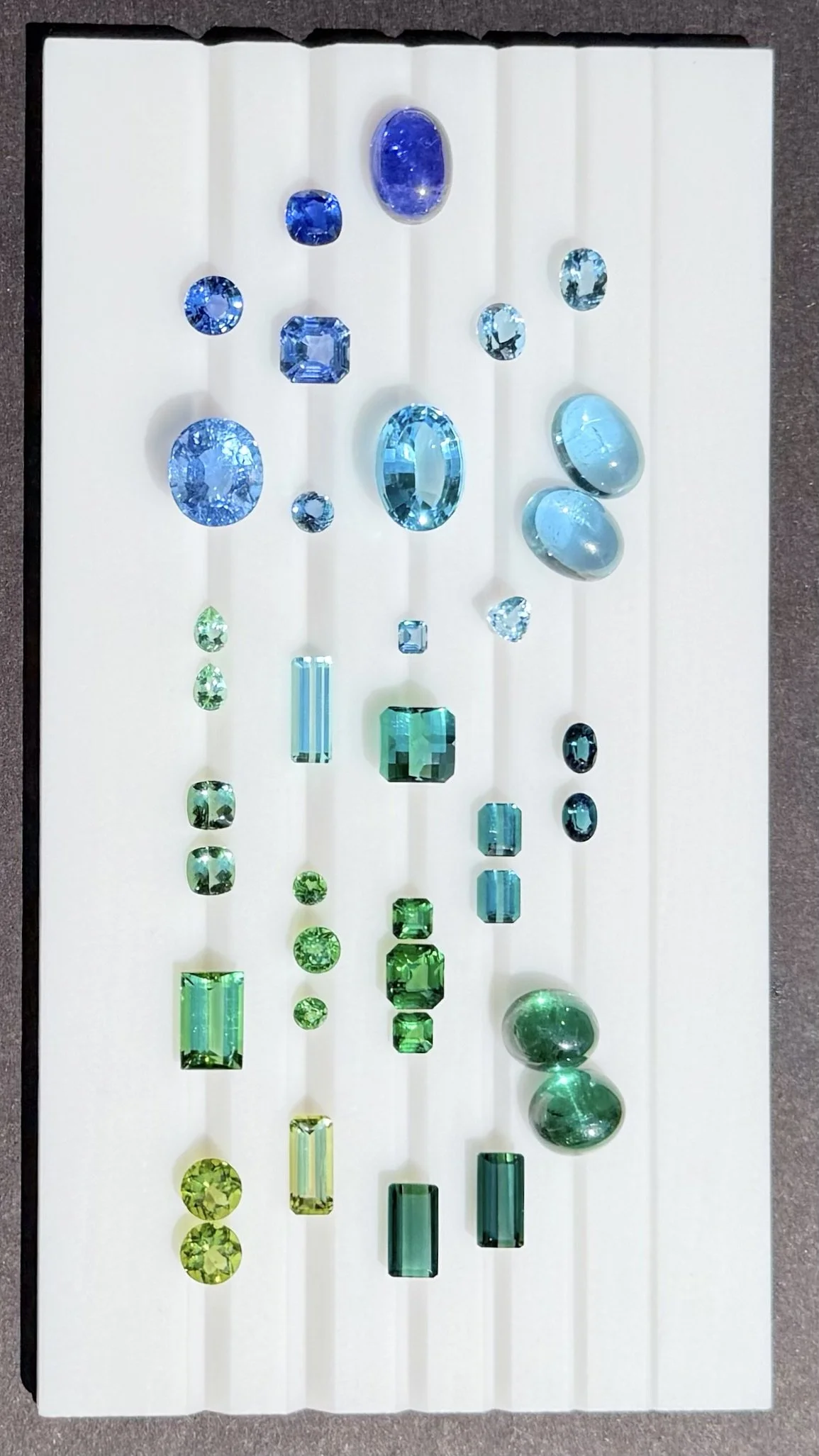 Drop 1 - blue and green fine gemstones - aquamarine, blue topaz, tourmaline, sapphire, peridot, tanzanite, tsavorite garnet-2.jpeg