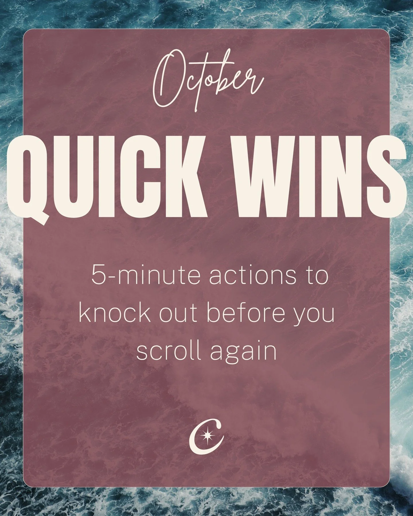 College applications can leave you feeling lost at sea. Quick Wins are small, 5-minute actions to keep your momentum going and make the process feel manageable, one step (or stroke) at a time. 

Seniors
Sometimes the hardest part about completing the