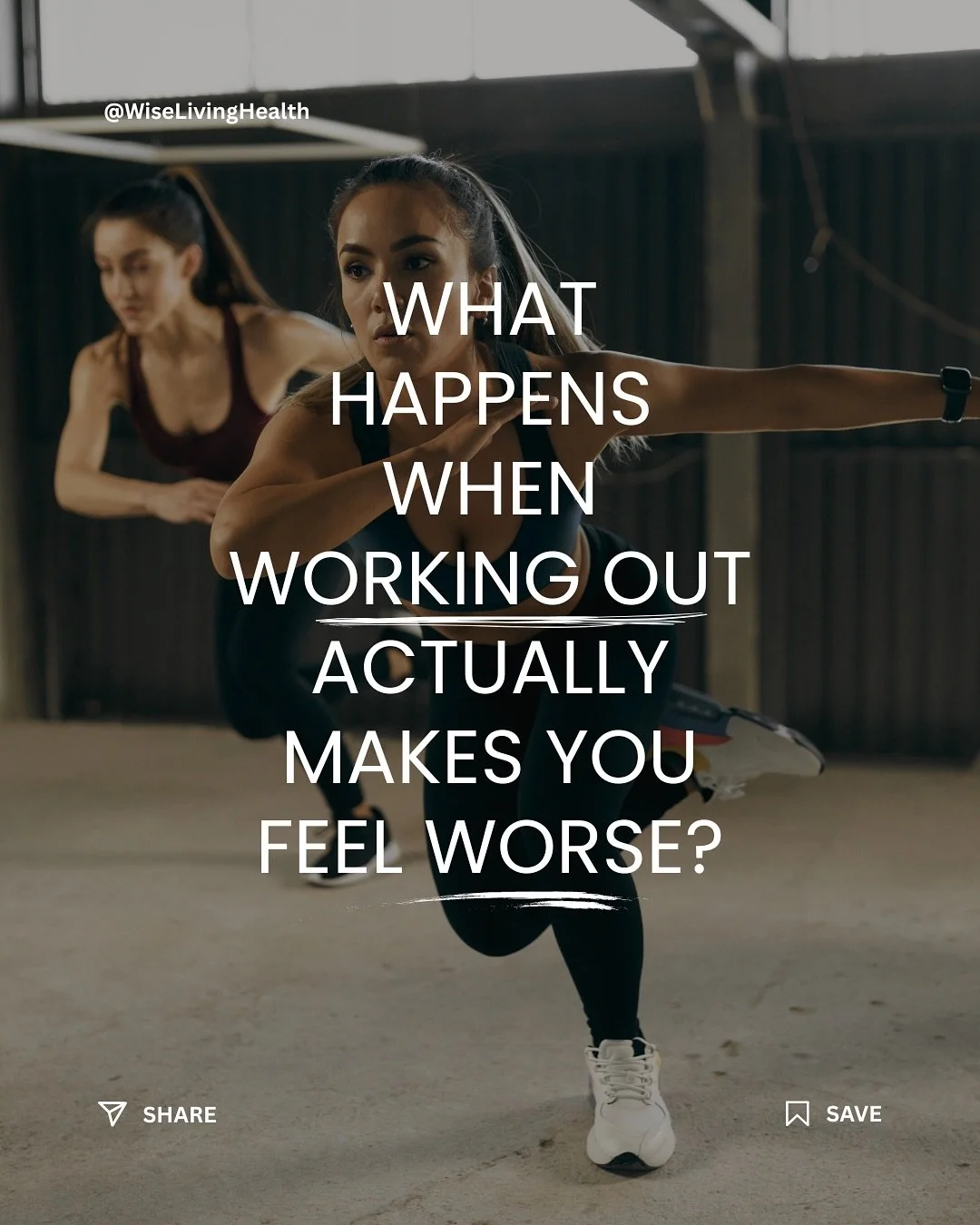 Not every workout is healing for every body&mdash;

As someone who both guides clients through nervous system regulation and is currently walking through my own season of dysregulation (&amp; has in the past as well), I see this from both sides.

We&