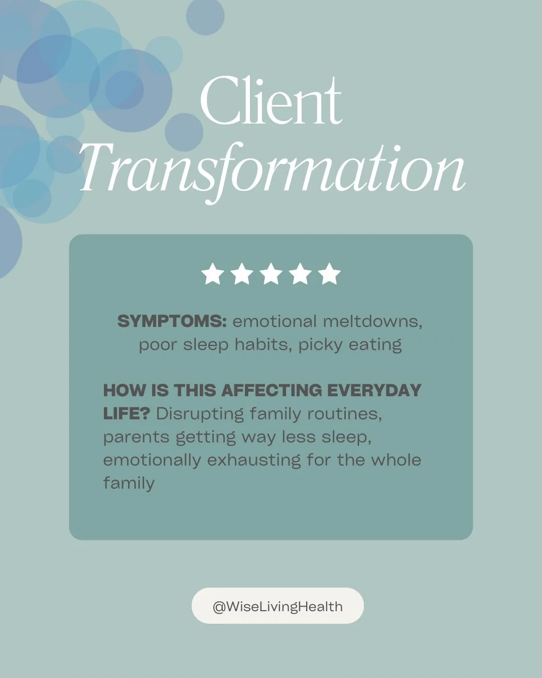 This client came to me struggling with poor sleep, mood swings, picky eating &amp; concerns about getting enough nutrition. 

Mom knew something wasn&rsquo;t right but didn&rsquo;t know where to start. 

Instead of chasing symptoms, we took a deeper 