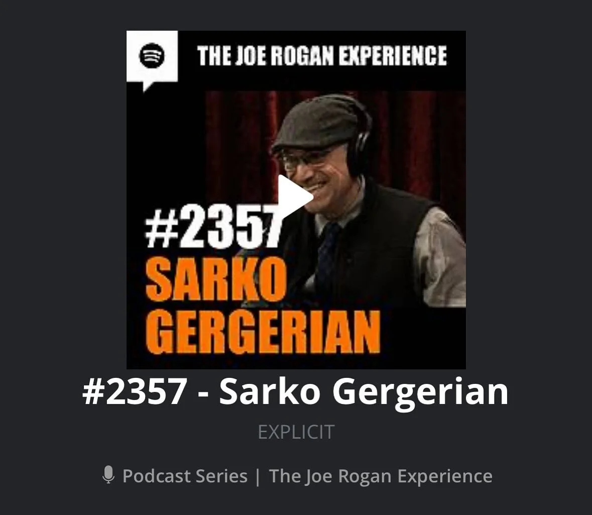 Wow we are so proud of Sarko! Watch him on the Joe Rogan experience, link in first comment! Sarko is an active duty police officer, a lead instructor in the SoundMind Facilitator Training Program, and leader in our First Responder Peer Support Initia