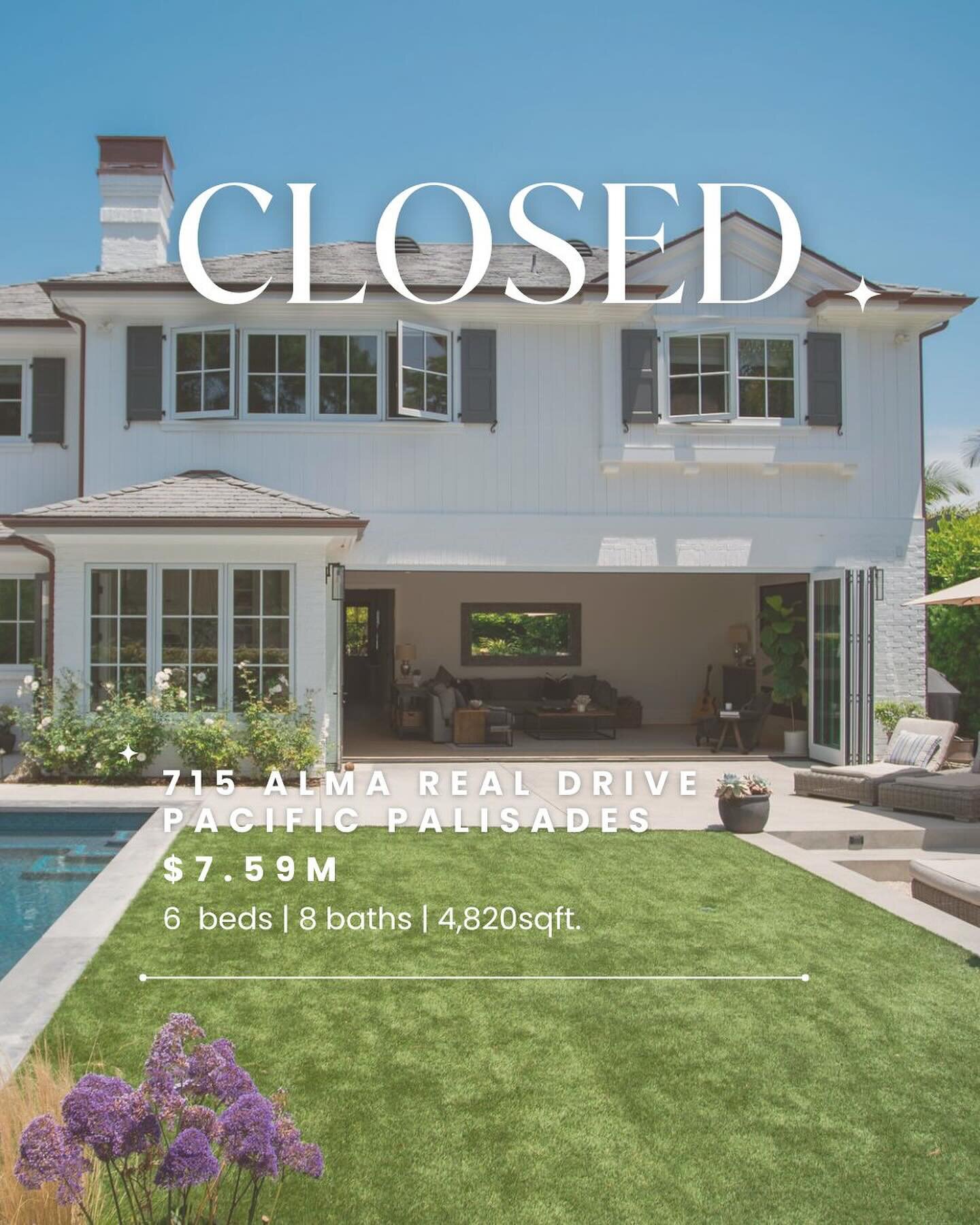 Throwback Transaction: Huntington Palisades, Pacific Palisades, CA 90272

6 Bed | 8 Bath | Closed at $7,599,000 

REPRESENTED THE BUYERS

This was a newly built classic California Coastal home with modern features in the Huntington Palisades. Designe