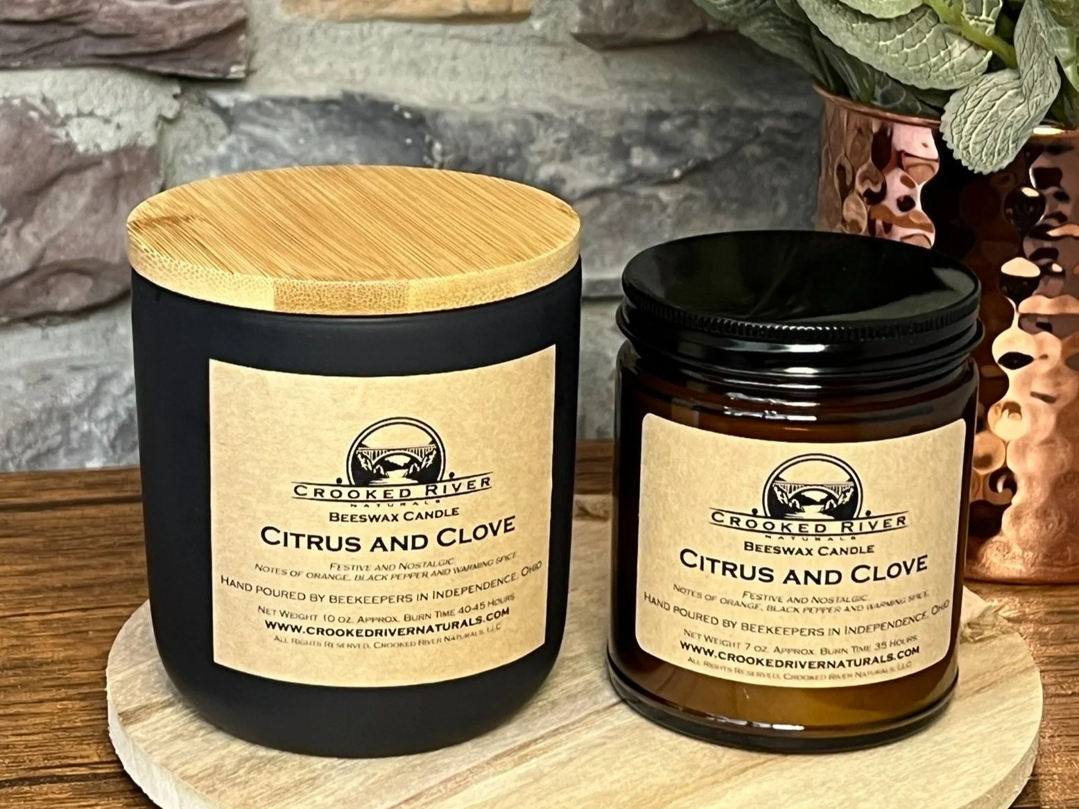 Citrus and Clove Beeswax Candles