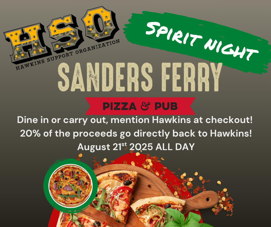 SPIRIT NIGHT! Sanders Ferry Pizza