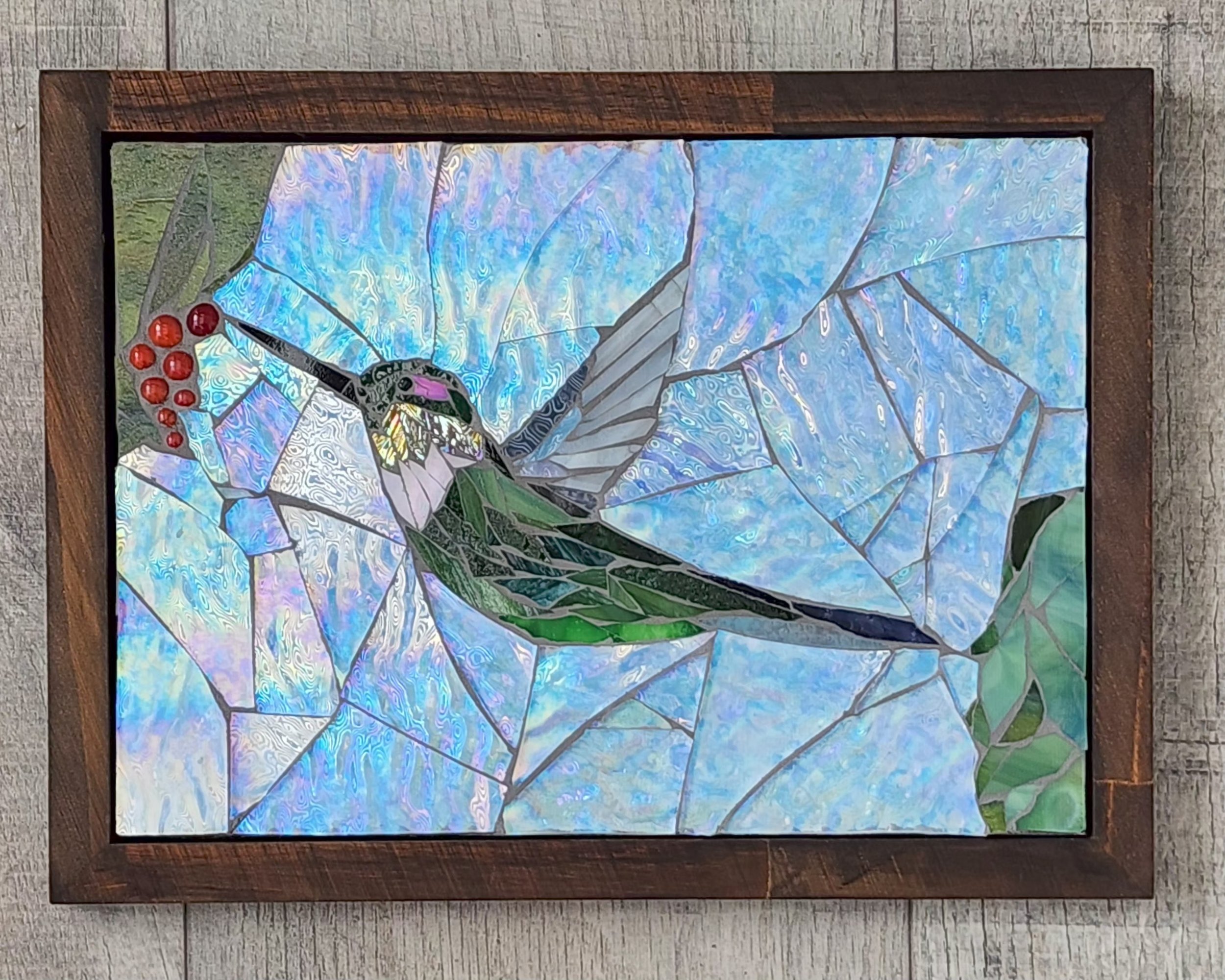 Iridescent hummingbird