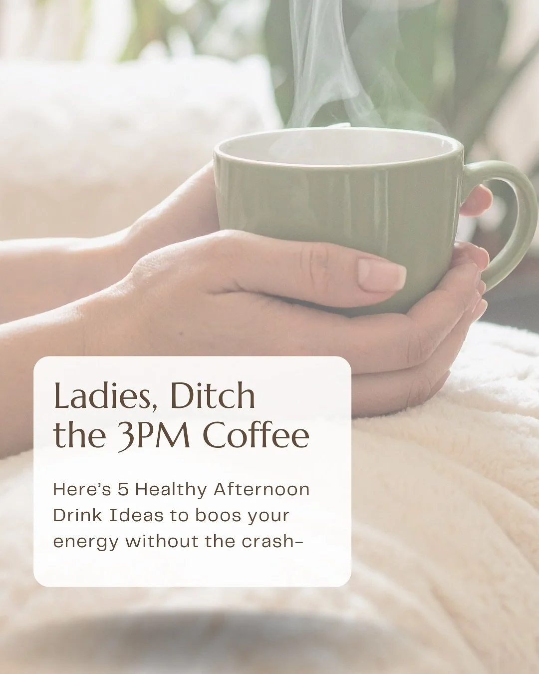 Afternoons can be tricky. That slump hits, your energy dips, focus drifts, and suddenly that second (or third) cup of coffee is looking way too tempting. 
The problem? While coffee might perk you up for a bit, it often comes with side effects—