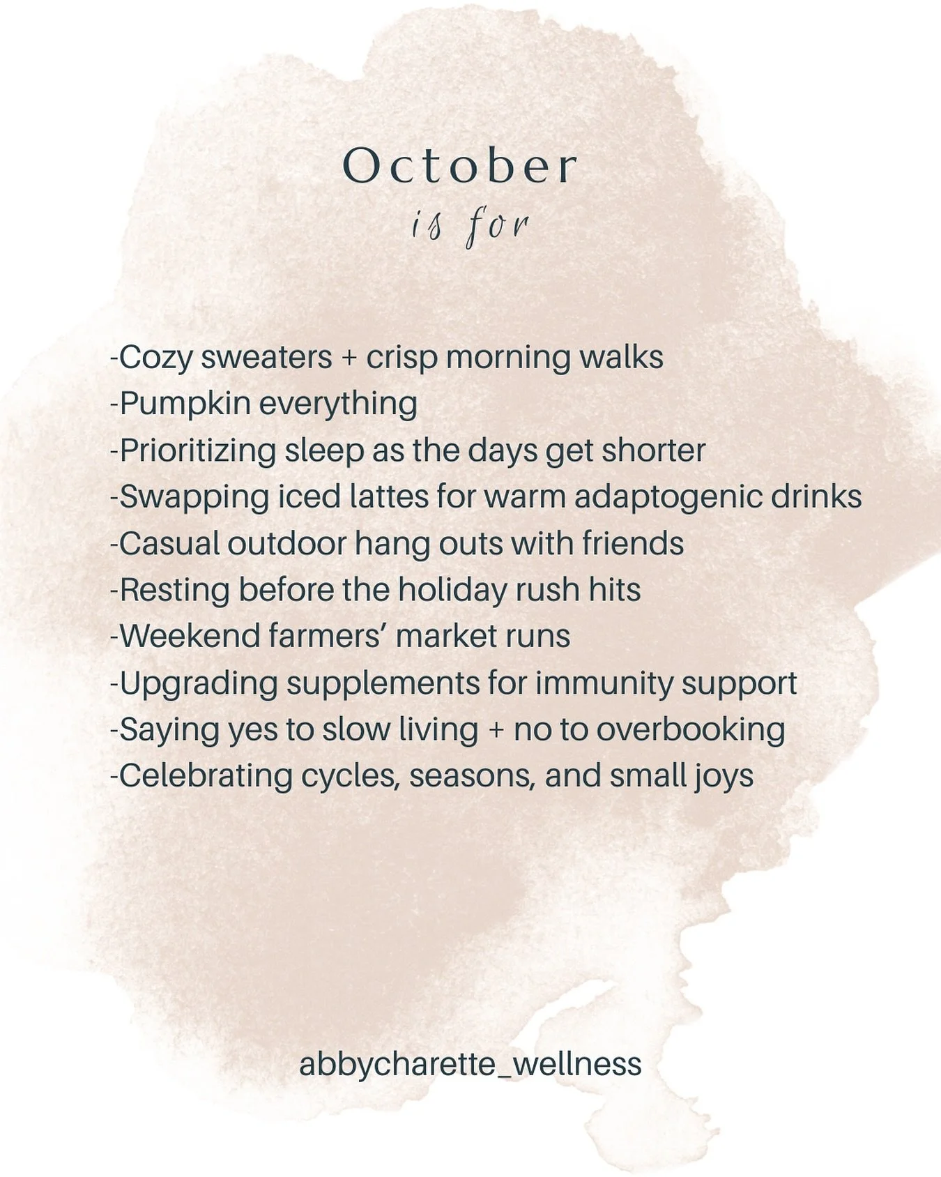 October is giving cozy, grounded, and just a little magical 🍂✨

What&rsquo;s October for you? 👇🏼