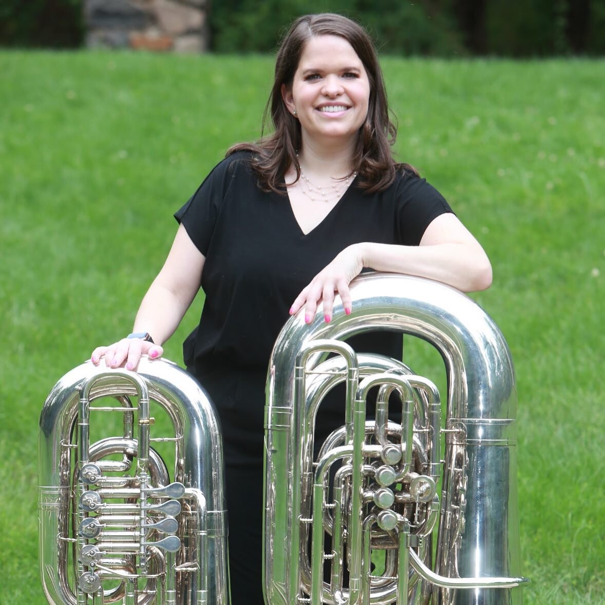 Meet the members! @iliketotubatuba 
🎶
Genevieve Blesch is a low brass performer and educator in the tri-state area, specializing in the tuba. She  received her bachelor&rsquo;s degree in music education and master&rsquo;s degree in tuba performance 