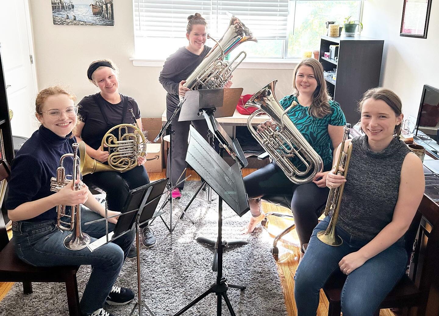 Coda Brass rehearsals are the best! We can&rsquo;t wait to share some sounds with you! 🎶
