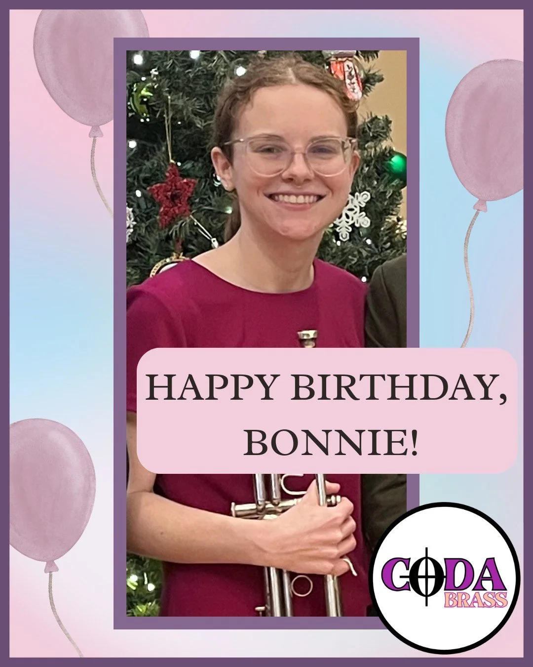 🎉 Please join us in wishing Bonnie a very happy birthday!

Bonnie is an exceptional musician and puts 110% into everything she does! We are so grateful for her dedication and friendship 💕

Have a wonderful birthday, Bonnie!
Love,
Gigi, Libby, Megan