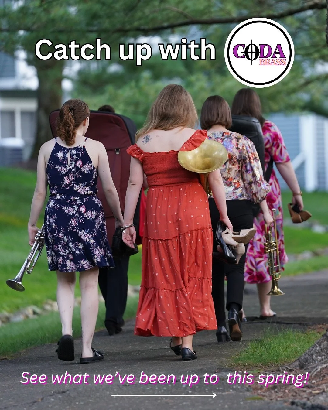 As we head off to IWBC, see all the other wonderful places we&rsquo;ve been this spring!

While preparing for our appearance at the International Women&rsquo;s Brass Conference&rsquo;s New Works Recital and other exciting Coda performances, we&rsquo;