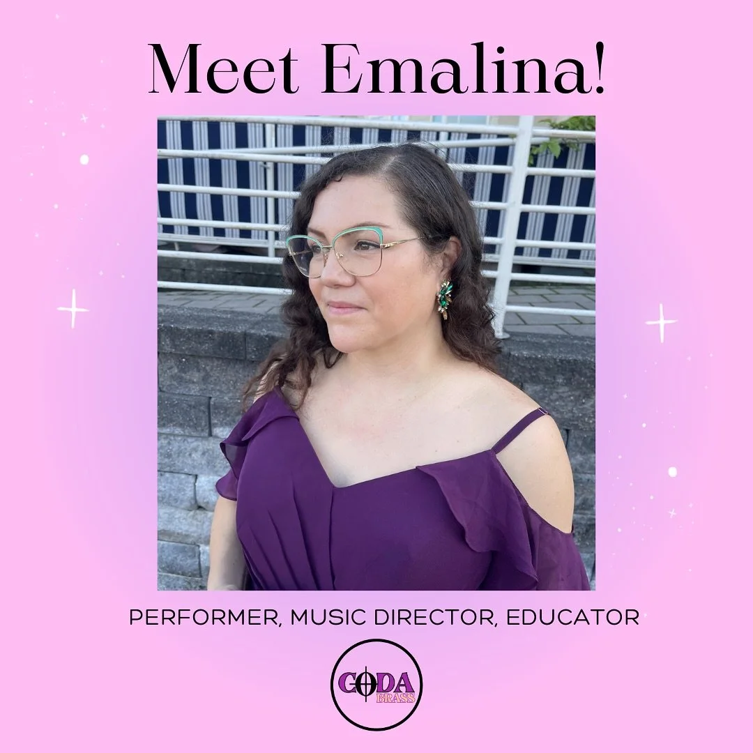 ⭐️ Welcome Emalina, an amazing horn player and special guest for our next performance! 

Coda is proud to have Emalina, an exceptional horn player, educator, and all-around human being, joining us for our recital for residents of the Harrogate Retire