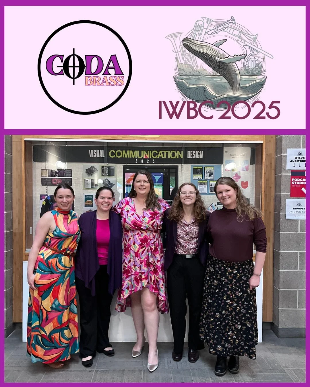 ⭐️ Coda Brass had a fabulous time at the International Women&rsquo;s Brass Conference a few weeks ago! 

We are grateful to our friend Julienne Tsang, who entrusted us with their magnificent work for brass quintet, Color, Fabric, Mood. 

Thank you, @