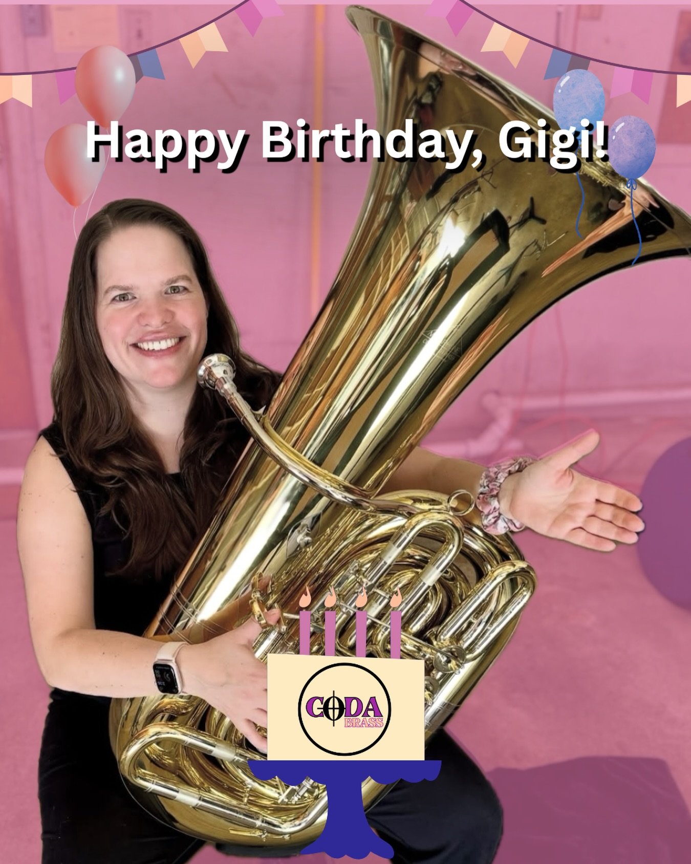 Happy birthday Gigi 🎉!

From her honking low notes to the giggles that bring life to any room, we&rsquo;re so grateful for what Gigi brings to the world and to our ensemble! 

Join us in wishing her a happy birthday and another amazing year ahead!

