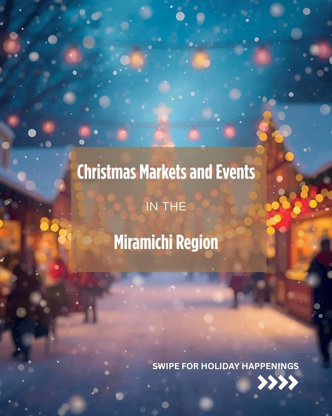 Your regional holiday game plan is here 🎄 Swipe for markets, Santa fun &amp; more across the Miramichi Region.

Ton plan r&eacute;gional du temps des F&ecirc;tes est ici 🎄 Glisse pour voir les march&eacute;s, activit&eacute;s avec le P&egrave;re No