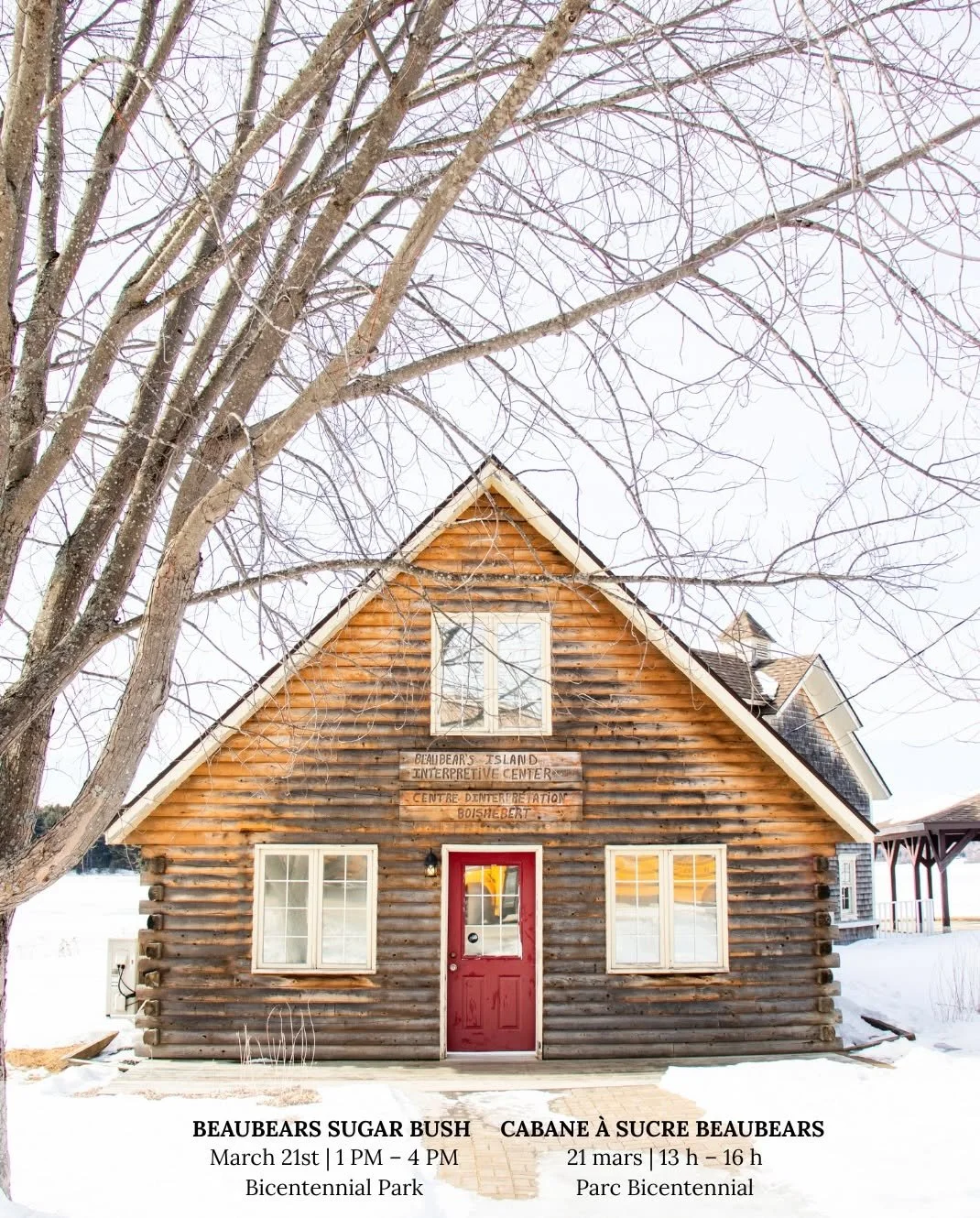 Something sweet is happening at Beaubears Island this Saturday, March 21, from 1 PM to 4 PM. Stop by for maple treats and a family-friendly afternoon. 🍁
-
Le temps des sucres d&eacute;barque &agrave; l&rsquo;&icirc;le Beaubears le samedi 21 mars de 