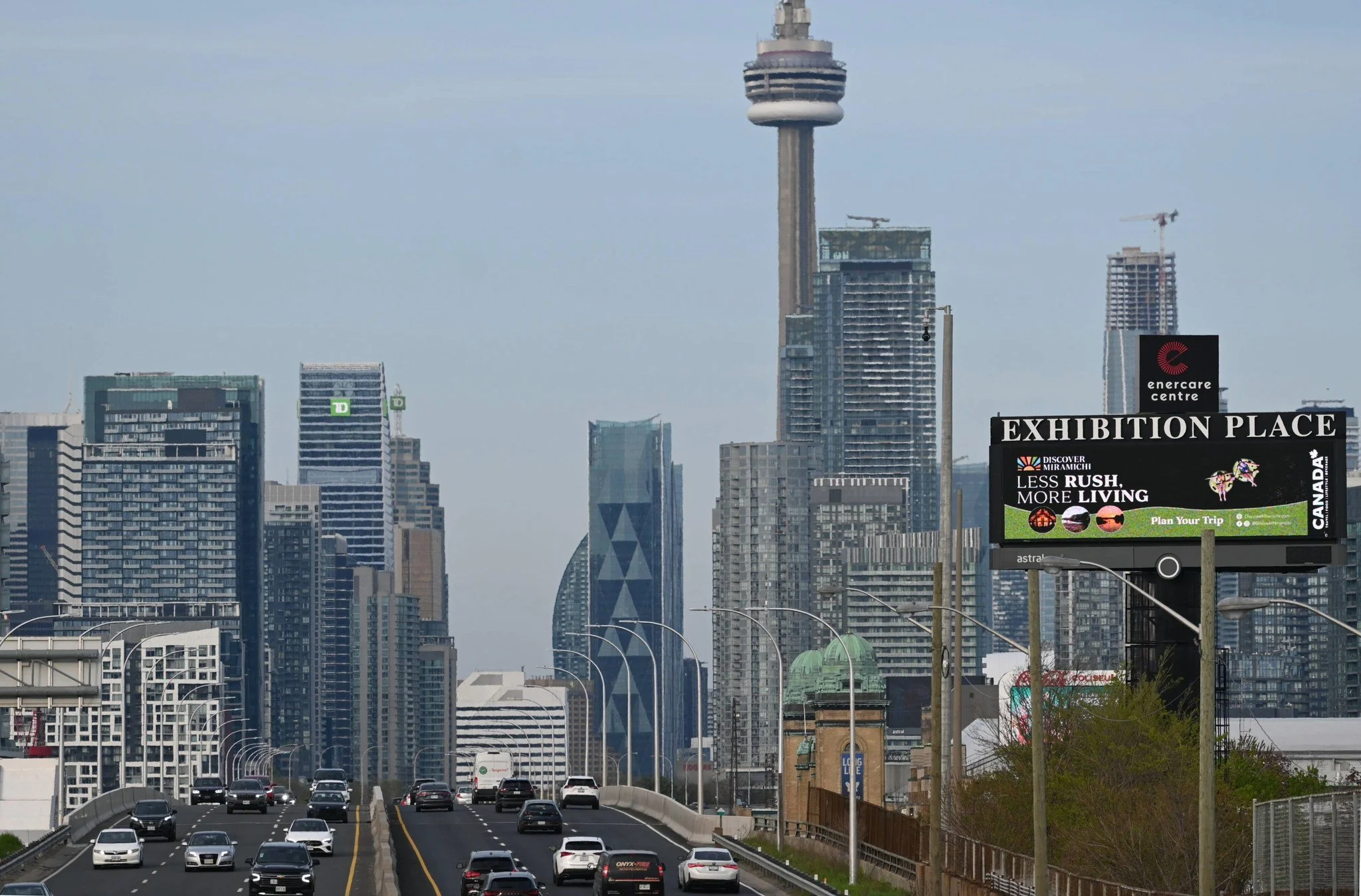 Discover Miramichi, meet Toronto. Toronto, meet Discover Miramichi. 👀🤝
 
Our digital billboard is live at Exhibition Place on the Gardiner Expressway until May 24, bringing a little piece of here to one of Canada&rsquo;s busiest urban corridors.
 
