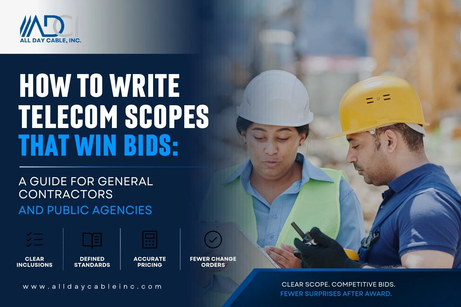 How to Write Telecom Scopes That Win Bids: A Guide for General Contractors and Public Agencies