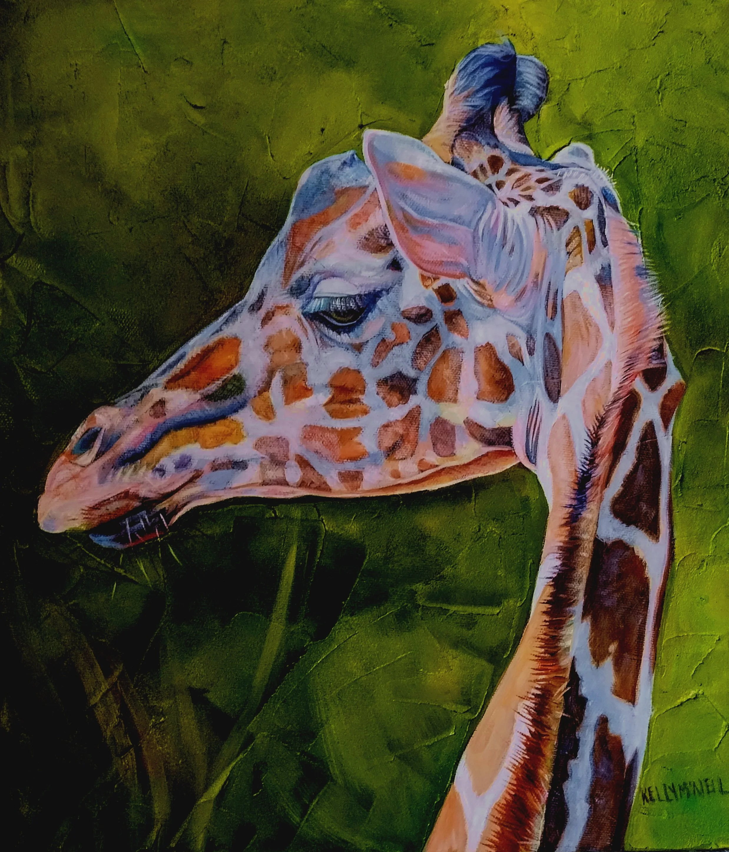  To Reach the Trees - Giraffe (14X12) Oil    Easton Waterfowl Festival, MD

 SOLD  