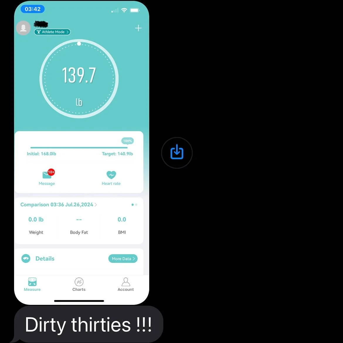 When your client text you at 7am because they have hit the DIRTY THIRTY on their weight loss goals!!! TWENTY NINE POUNDS DOWN and 8in on the waist and 4 points down on her BMI!!! Thank you for trusting me on your journey!!! Www.Solymarmedspa.com

#so