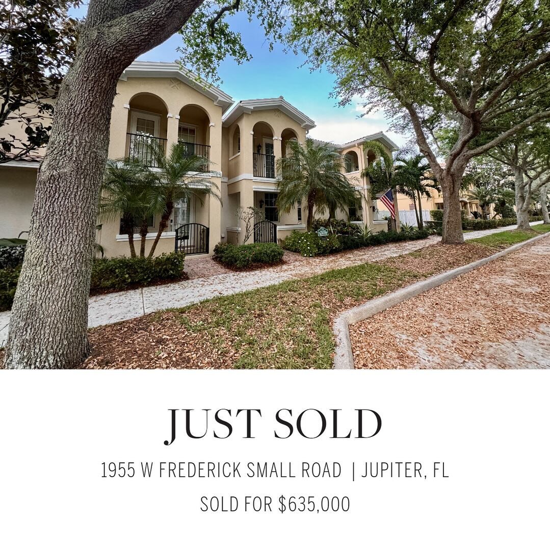 JUST SOLD! What a seamless collaboration with my @sircapecod colleague @gene.orloff.1. It&rsquo;s not always easy to get a deal together with the contingency for the sale of a buyers home out of state, but team work makes the dream work. 

#jupiterfl