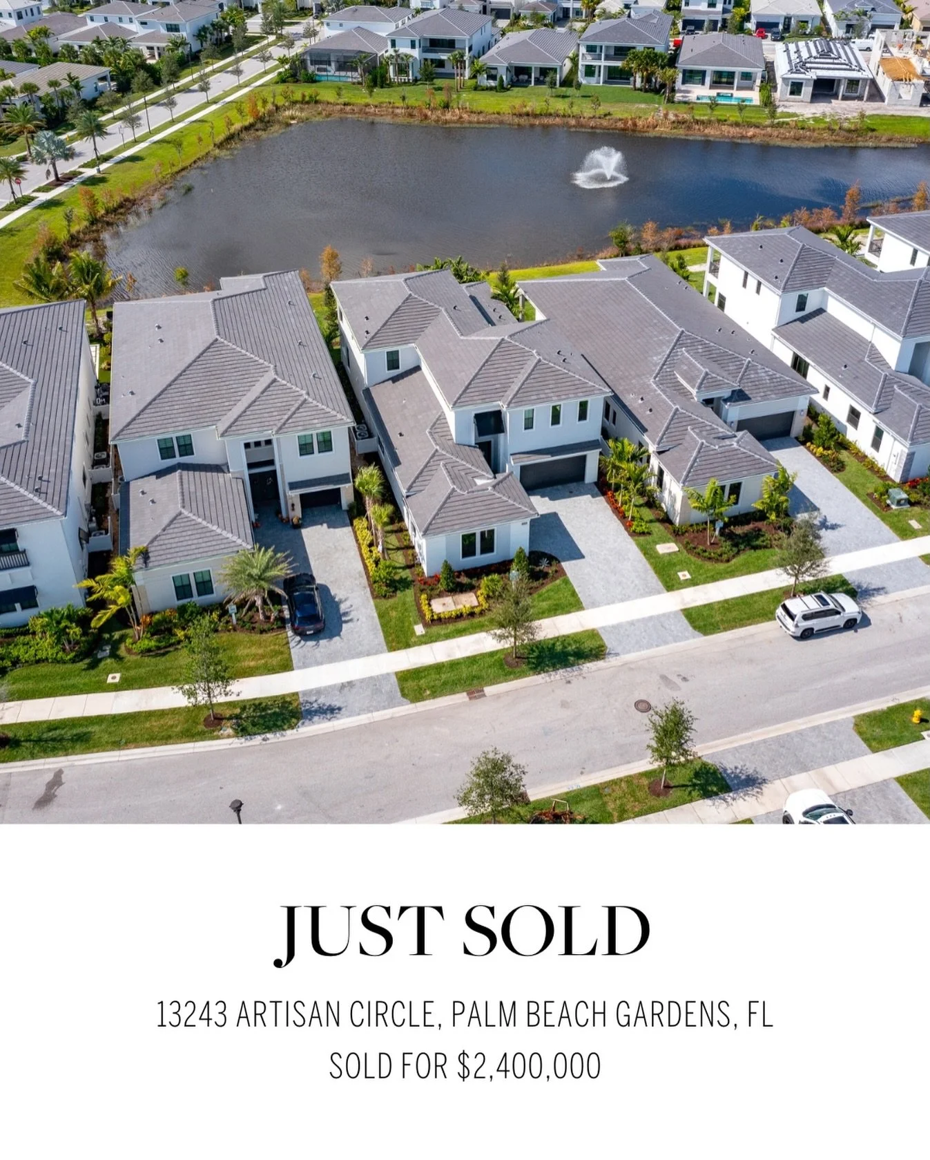 Just sold 🍾🥂 Thankful to represent the buyer of this beautiful, move-in-ready Vasari model in Artistry with water and sunset views 🌅 Welcome home!