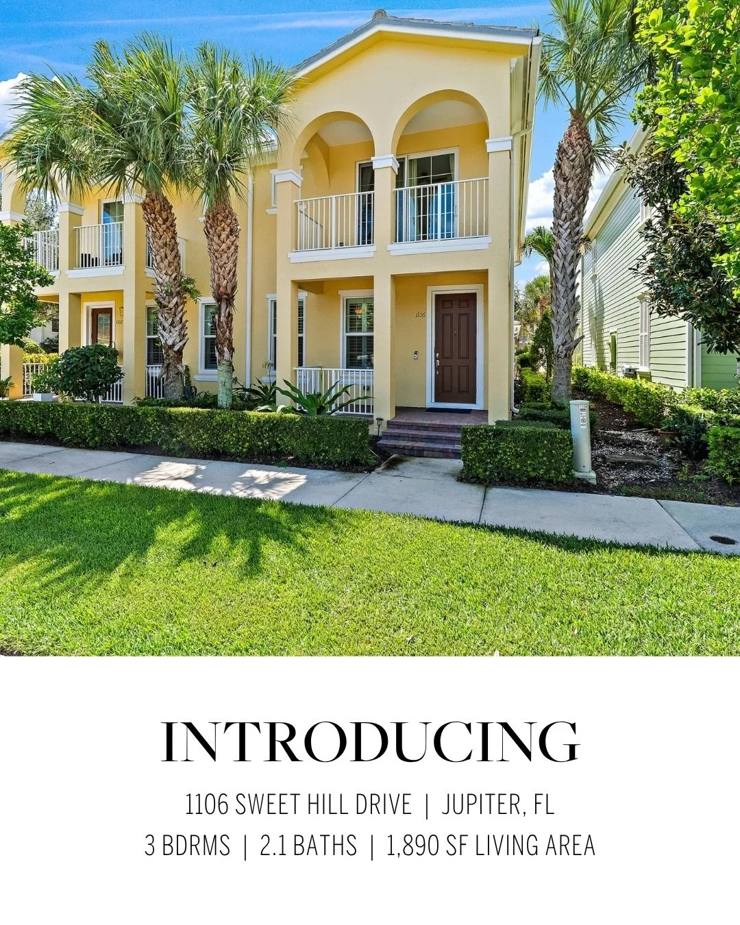 JUST LISTED | Presented in pristine condition, this three bedroom, two and a half bath townhome sits in Windsor Park, one of Abacoa&rsquo;s newest and most sought after neighborhoods. An open living and dining area anchors the main level, connecting 