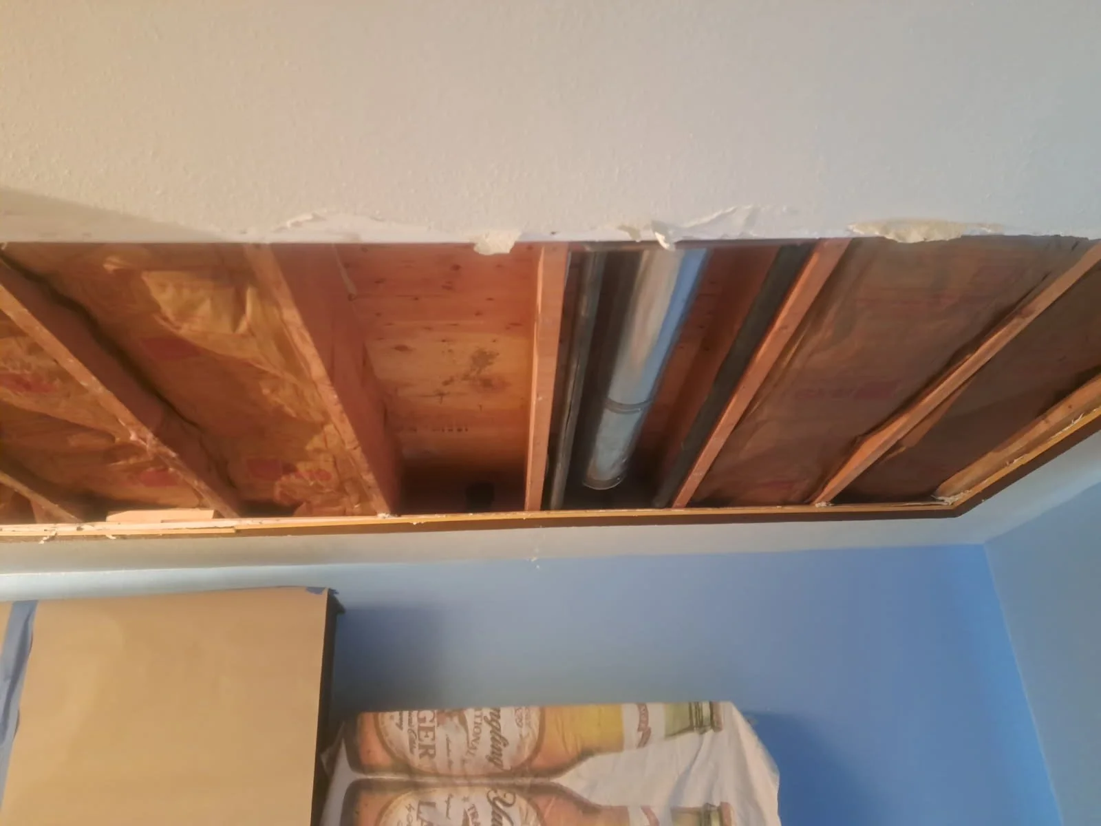 Drywall Repair Before