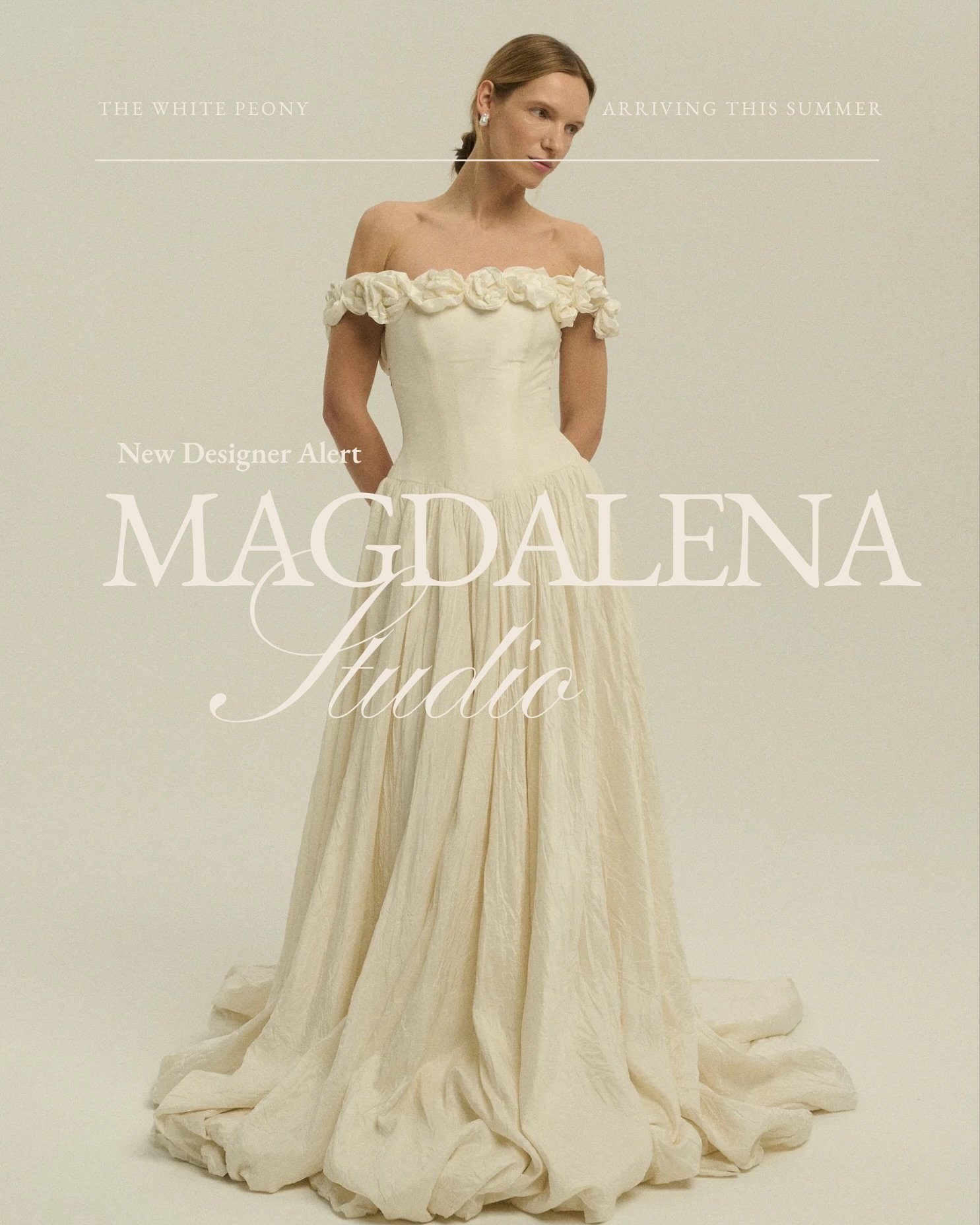 N E W  D E S I G N E R  A L E R T 🌹

We are so excited to welcome @magdalena_studio_ to the White Peony family! Arriving to the boutique mid summer. 

🤍 About the brand 🤍

&ldquo;At MAGDALENA, we create for the woman who knows that beauty is more 