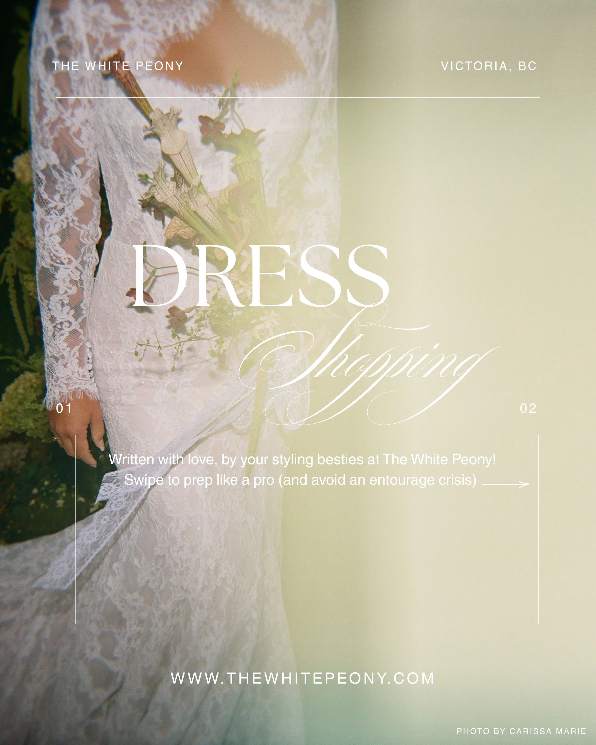 Your guide to dress shopping at The White Peony. 

Everything you need to know! xx