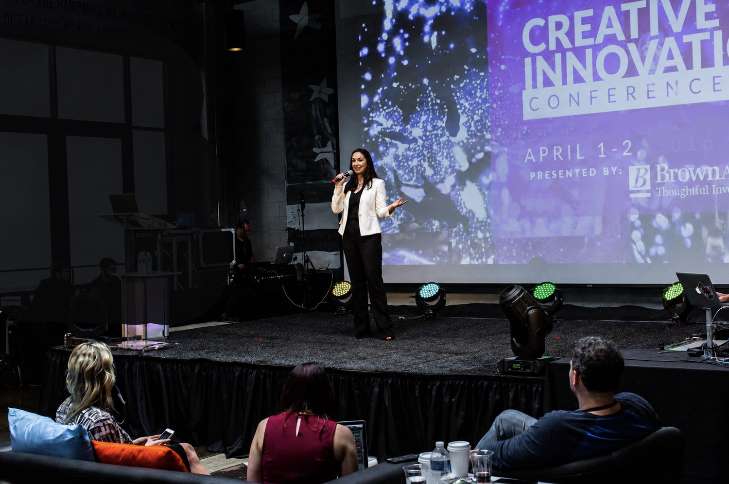 Brooke Hall hosting the Creative Innovation Conference at Light City