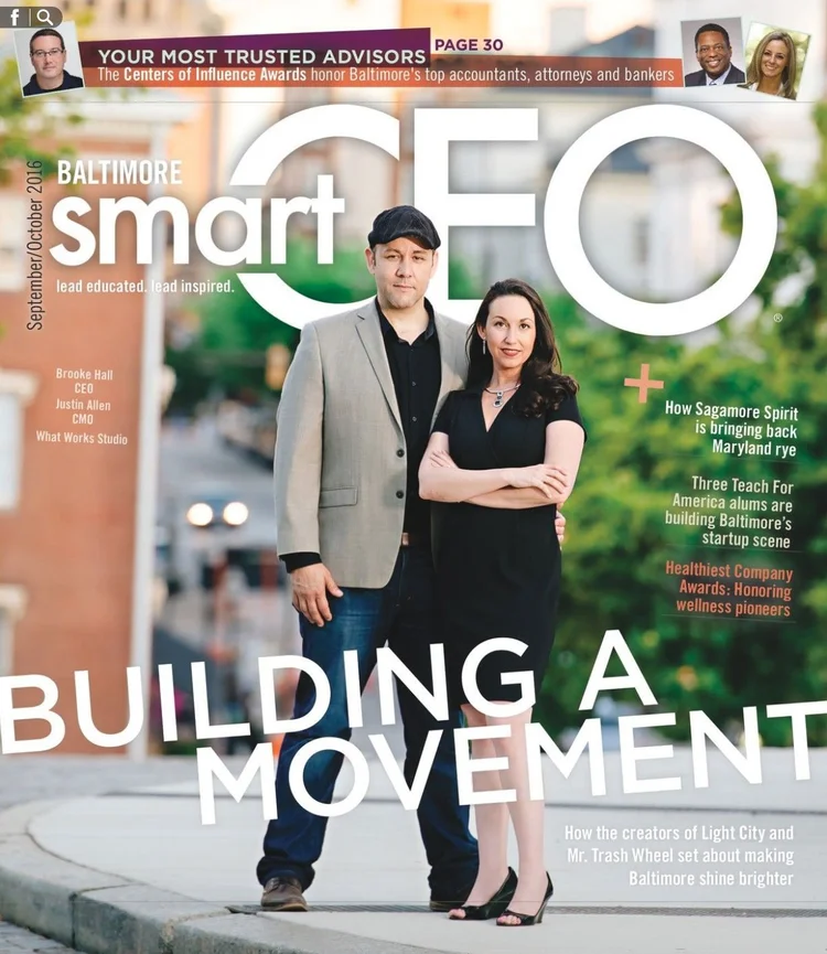 SmartCEO Magazine cover story featuring Brooke Hall and Justin Allen