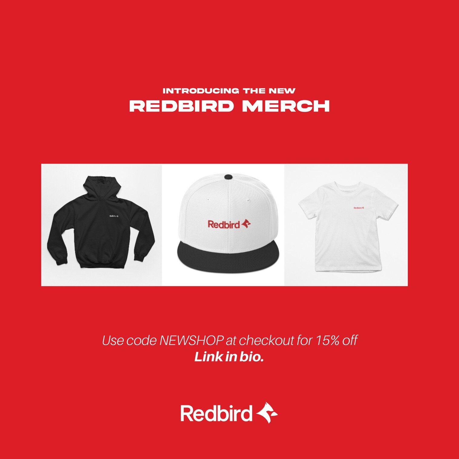 Get hyped! We've officially dropped our MERCH!
Ready to rock some fresh Redbird gear? Hit up our online shop now via the link in bio!

Don't forget to use code NEWSHOP for 15% off at checkout

.
.
***This product has intoxicating effects and may be h