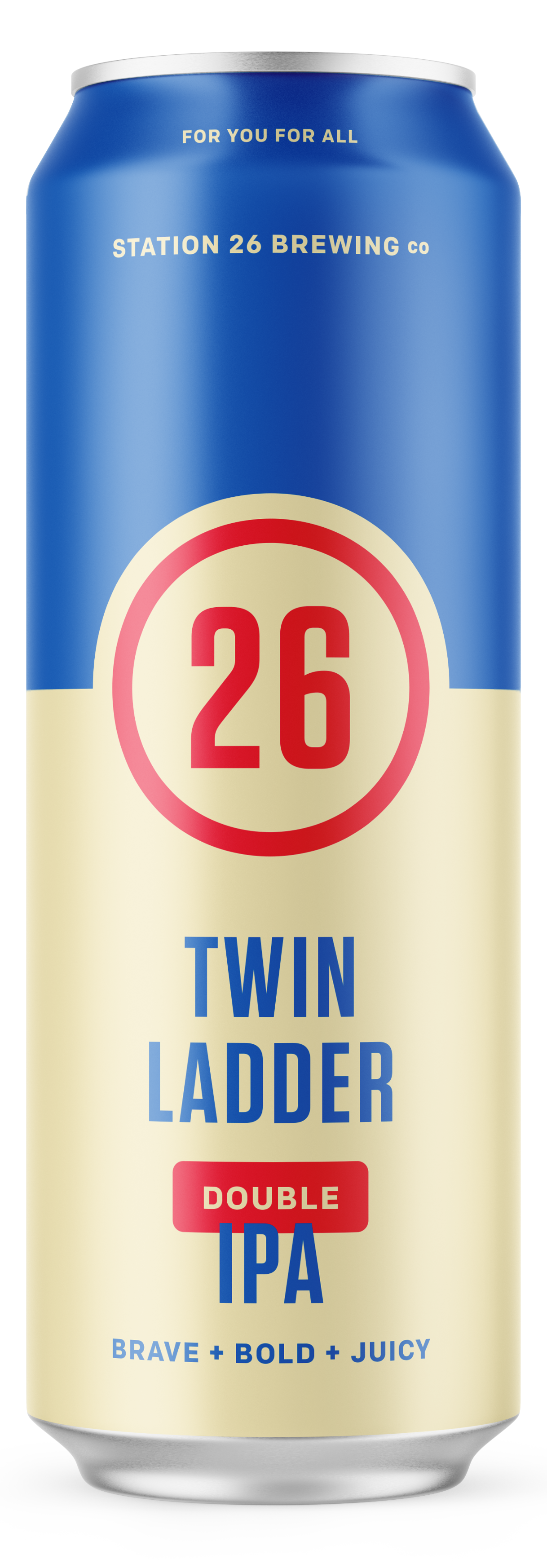 Twin Ladder Double IPA_Station 26 19.2oz Tall Boy Cans