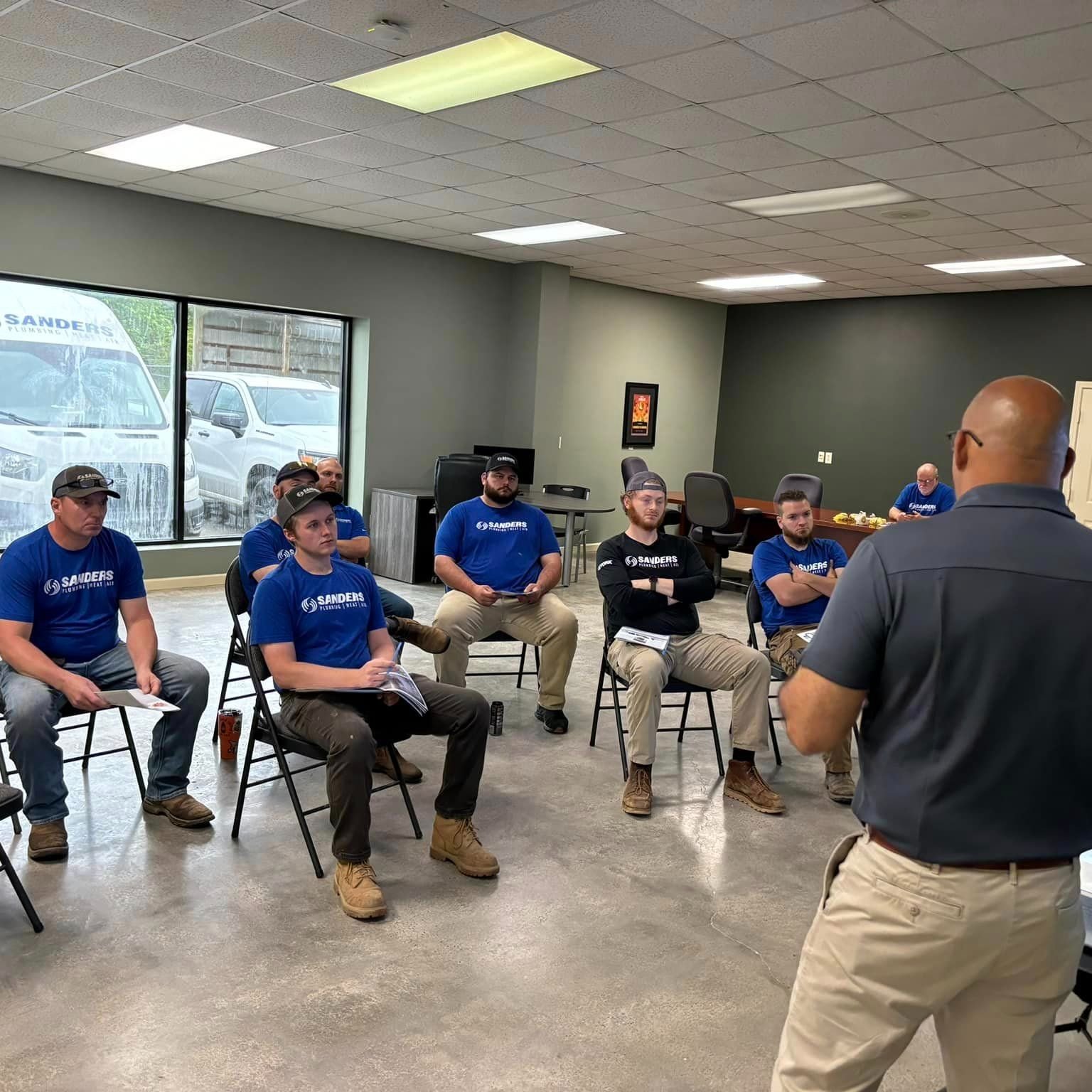 Our guys are getting continuing education on tankless water heaters this morning with @rinnai_america. 

We&rsquo;d love to give you a quote on endless hot water and review the benefits of a tankless unit with you. Just give us a call!