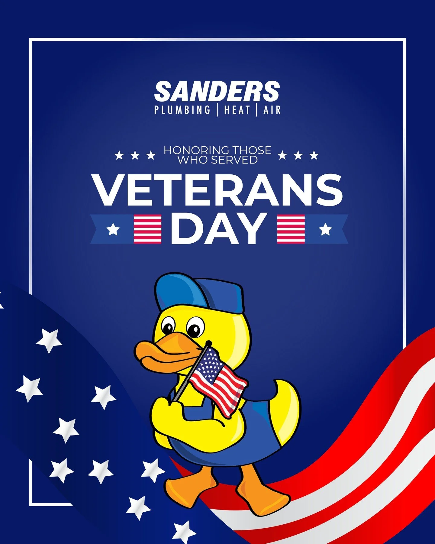 Today, we proudly salute the brave men and women who have served our country with courage, sacrifice, and unwavering dedication. Your service allows us to enjoy the comfort and freedom we have every day &mdash; and for that, we are truly grateful. Fr